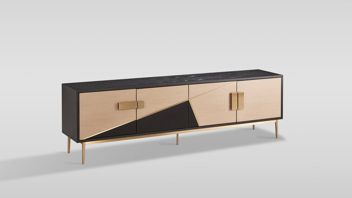 Divolia Black & Grey TV Stand