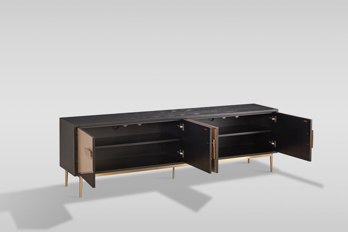 Divolia Black & Grey TV Stand