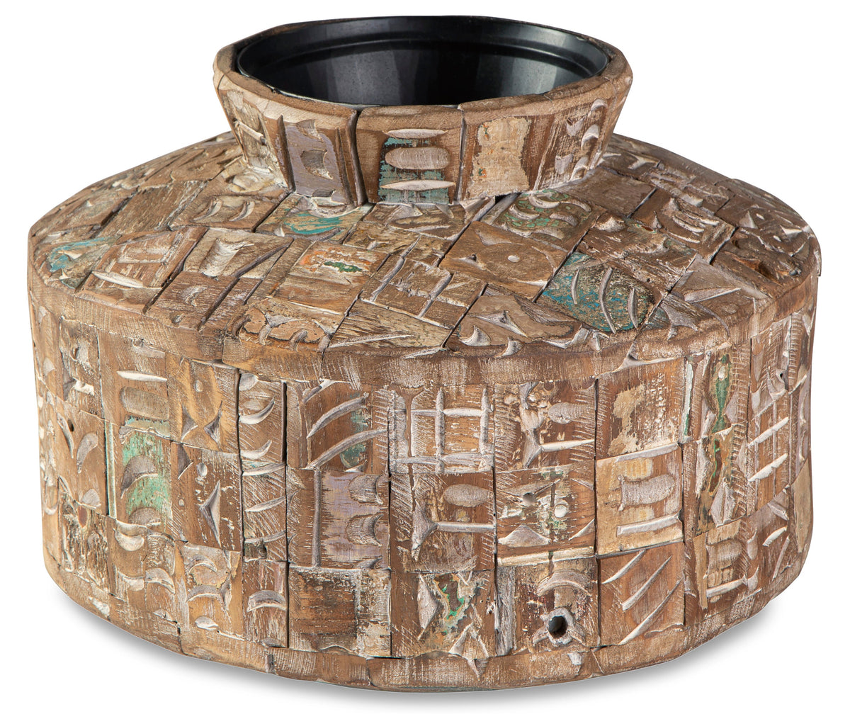 Meltland Reclaimed Wood Vase