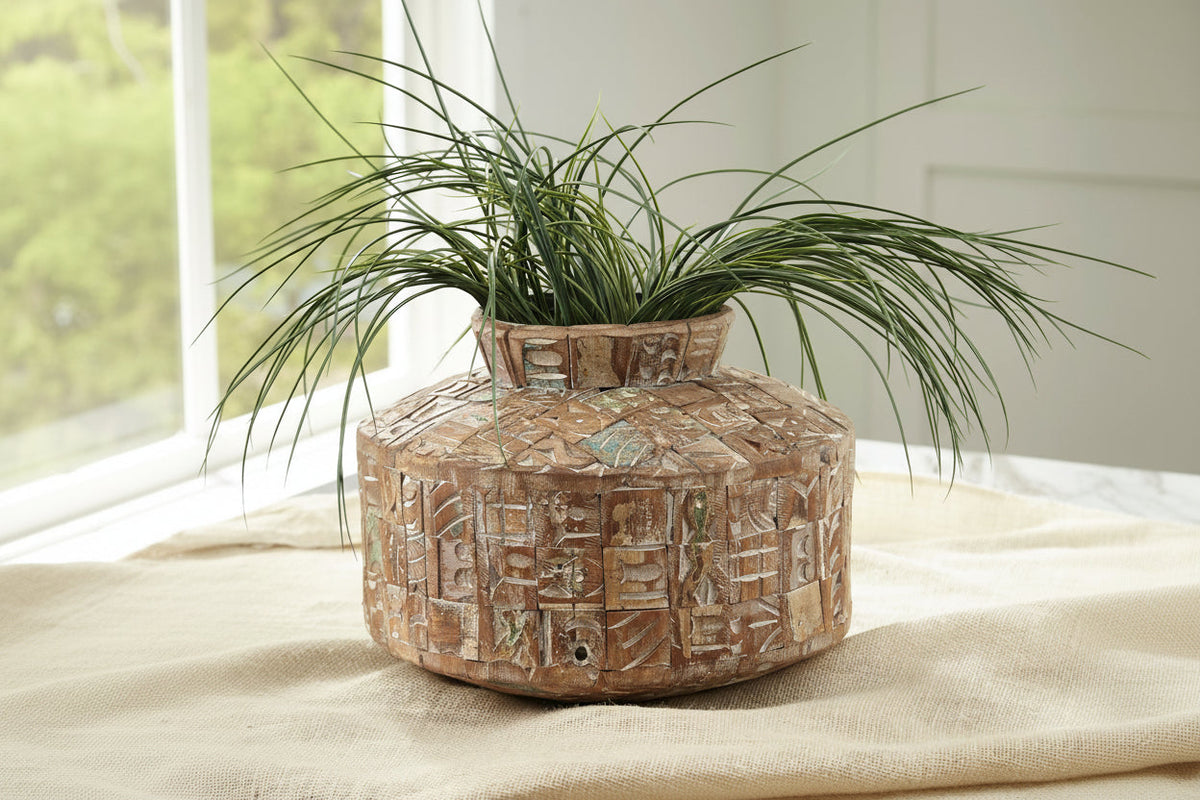 Meltland Reclaimed Wood Vase