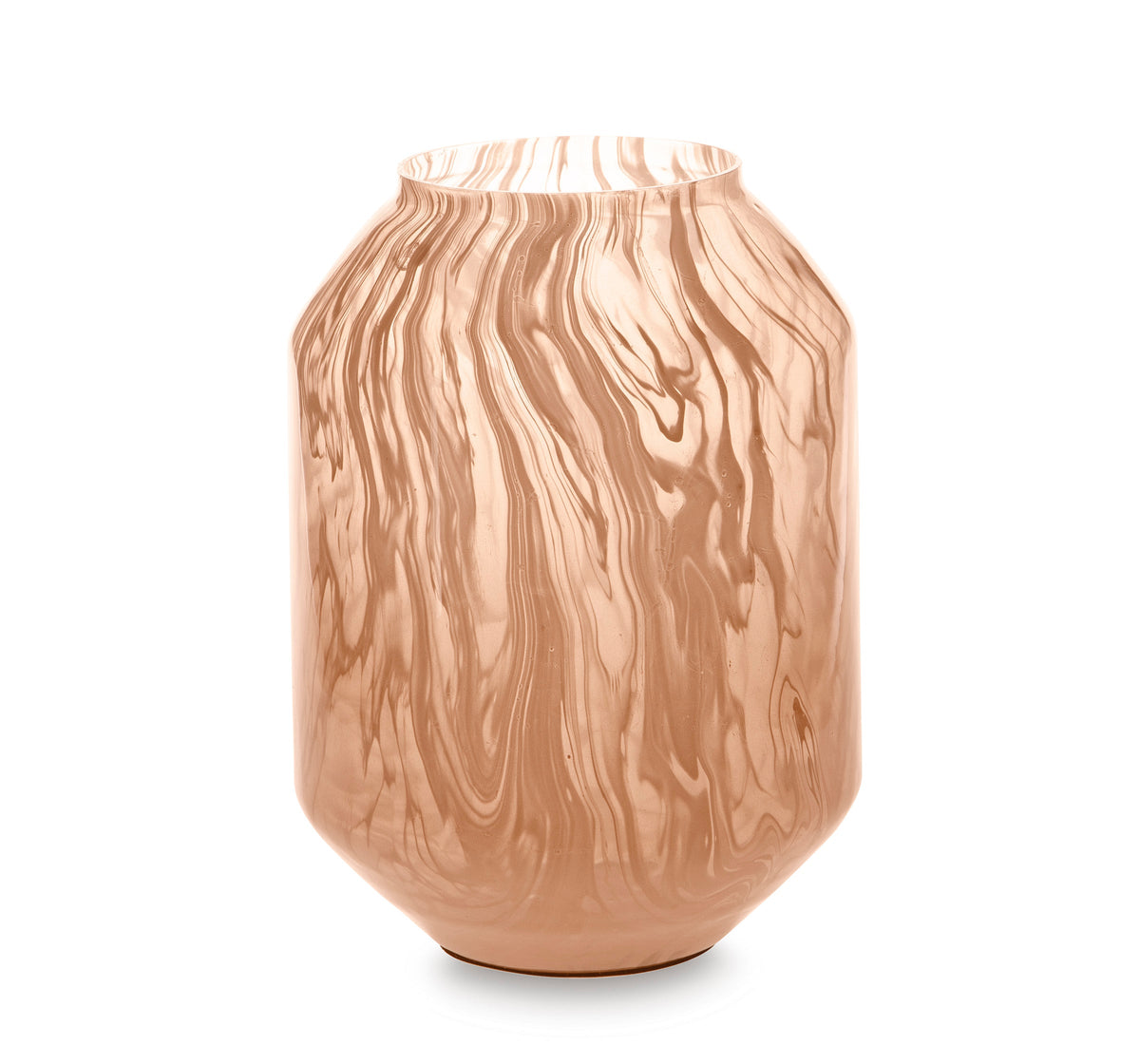 Dushby Blush Pink Blown Glass Vase