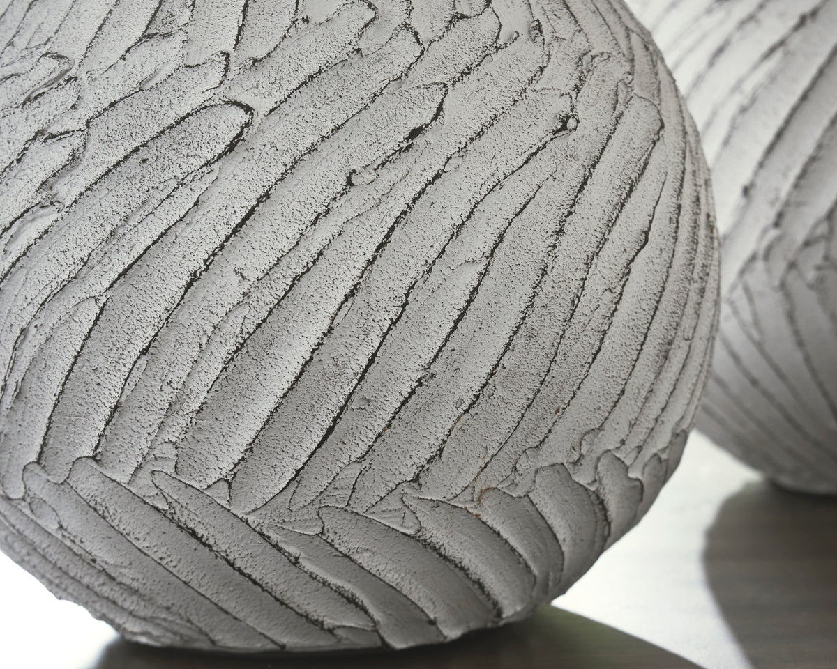 Shelvie Distressed White Terra Cotta Vase