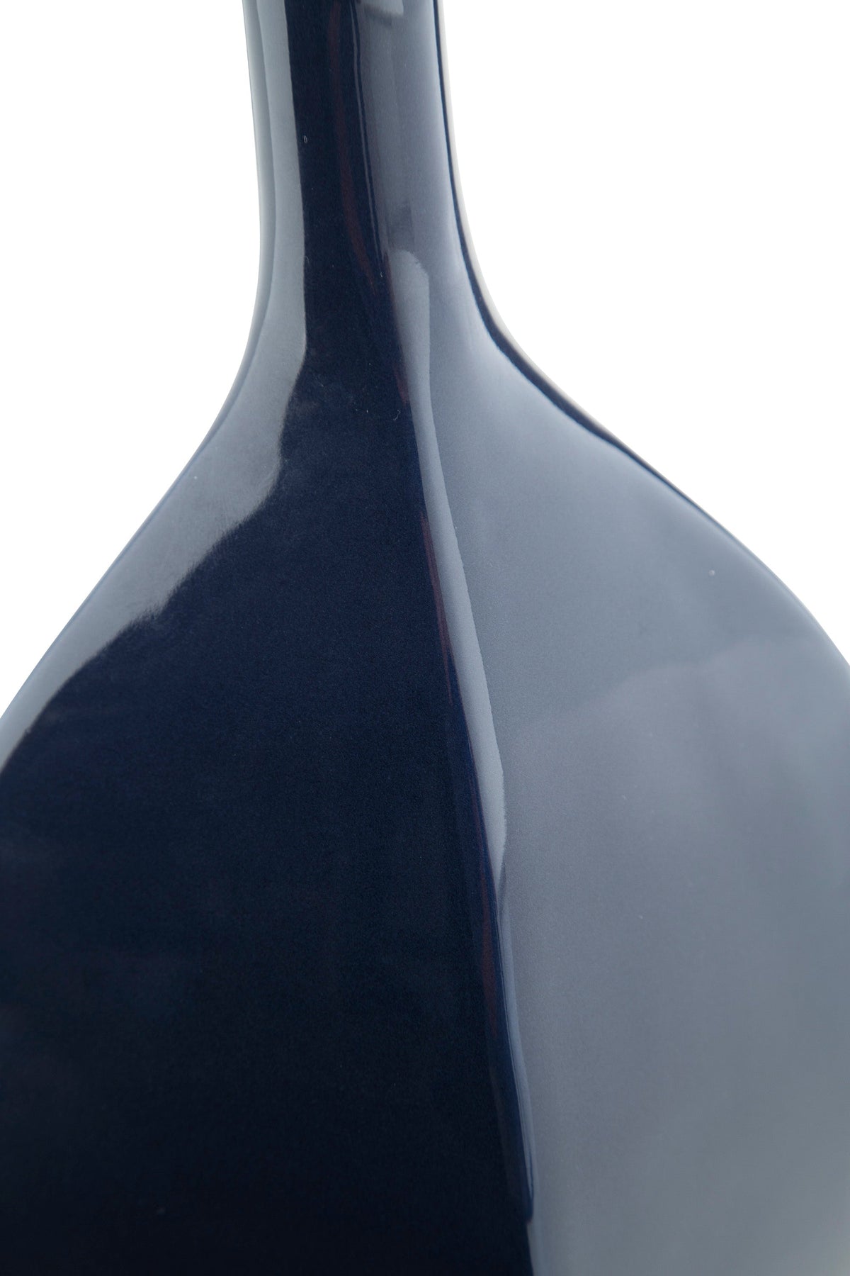 Abtinson Navy Ceramic Vase — Indoor/Outdoor