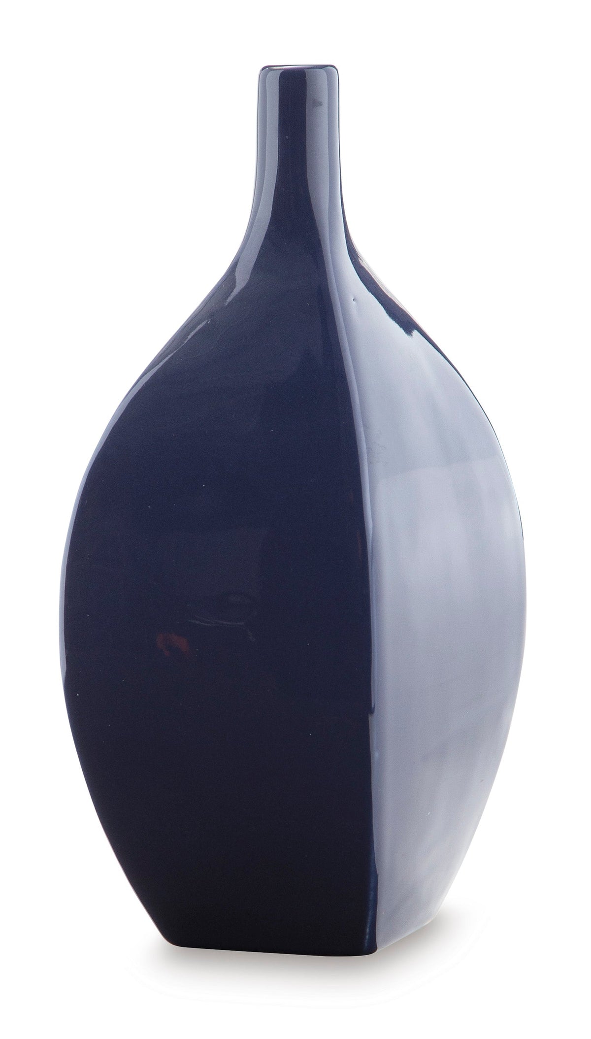 Abtinson Navy Ceramic Vase — Indoor/Outdoor