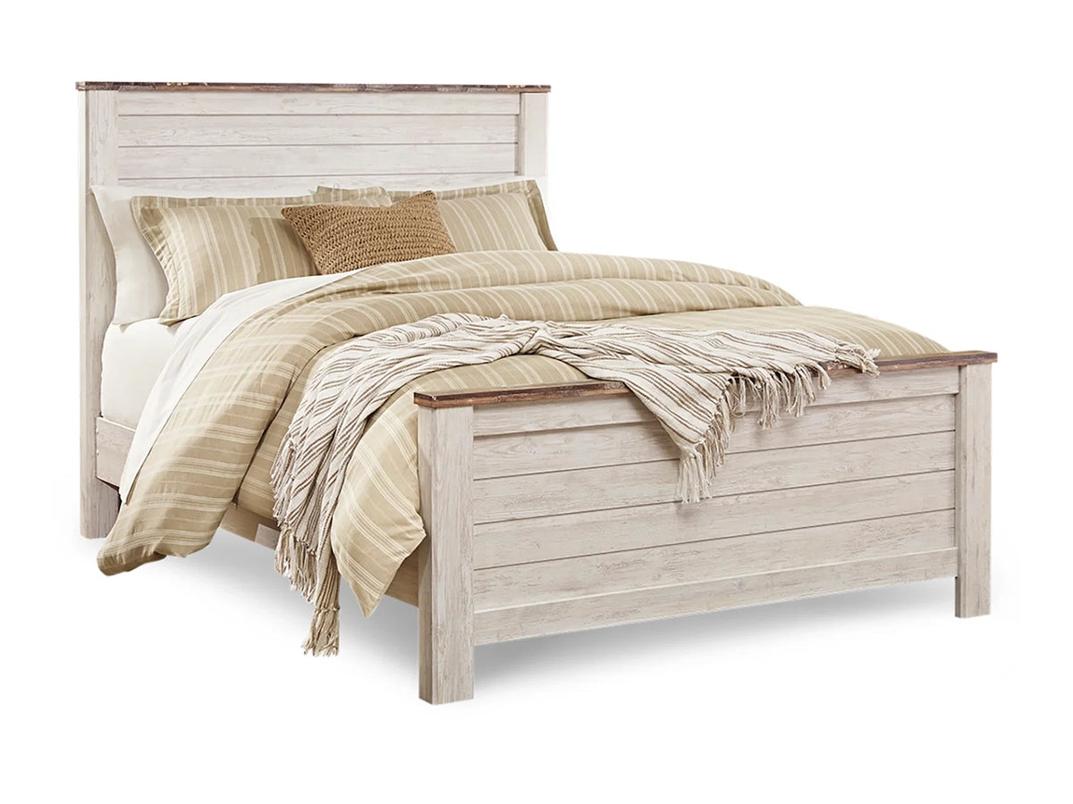 Willowton Whitewash Bedroom Set