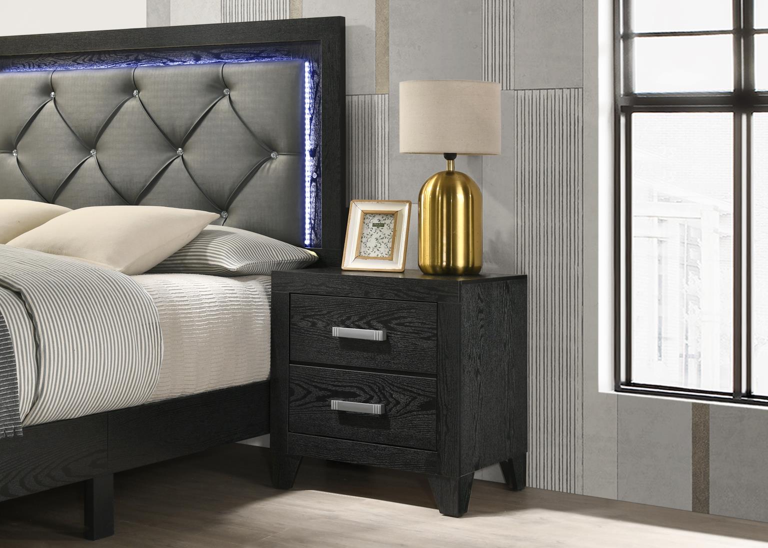 Camilla Black Ebony Bedroom Collection