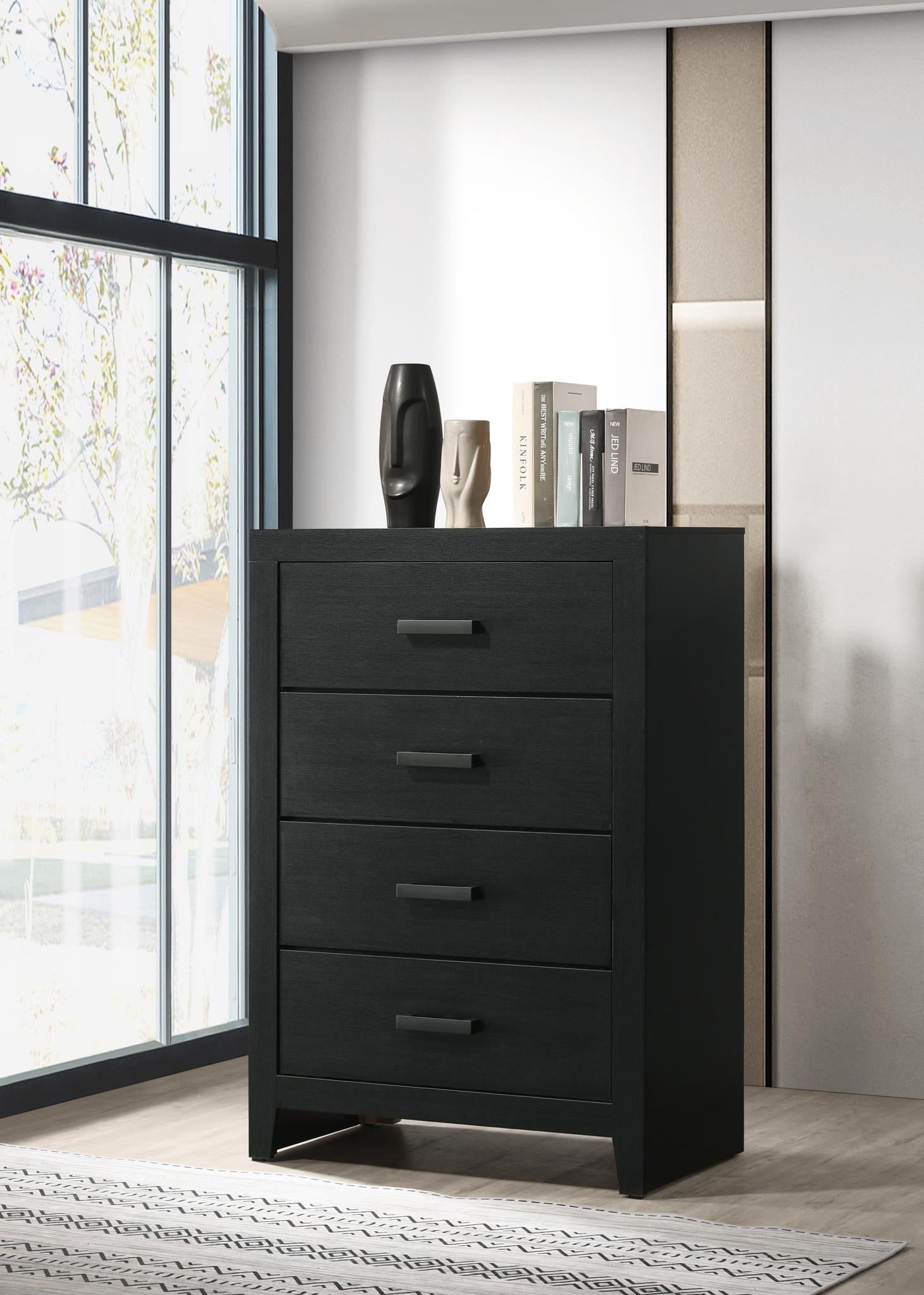 Sable Ebony Black Bedroom Collection