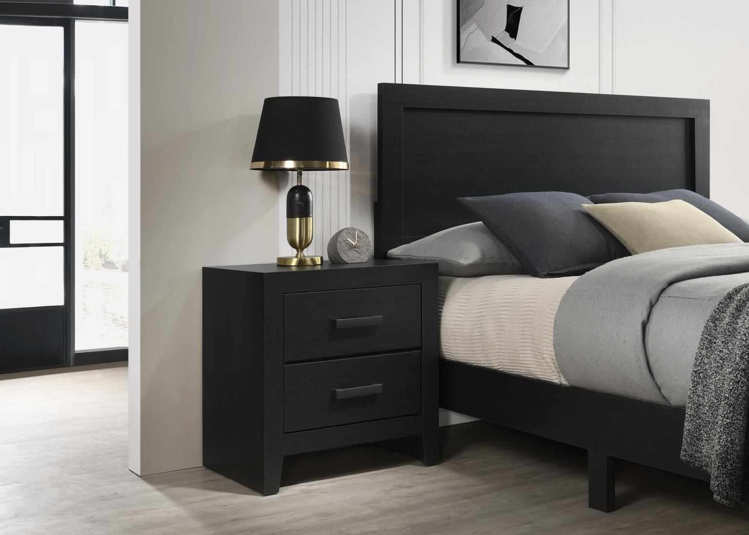 Sable Ebony Black Bedroom Collection