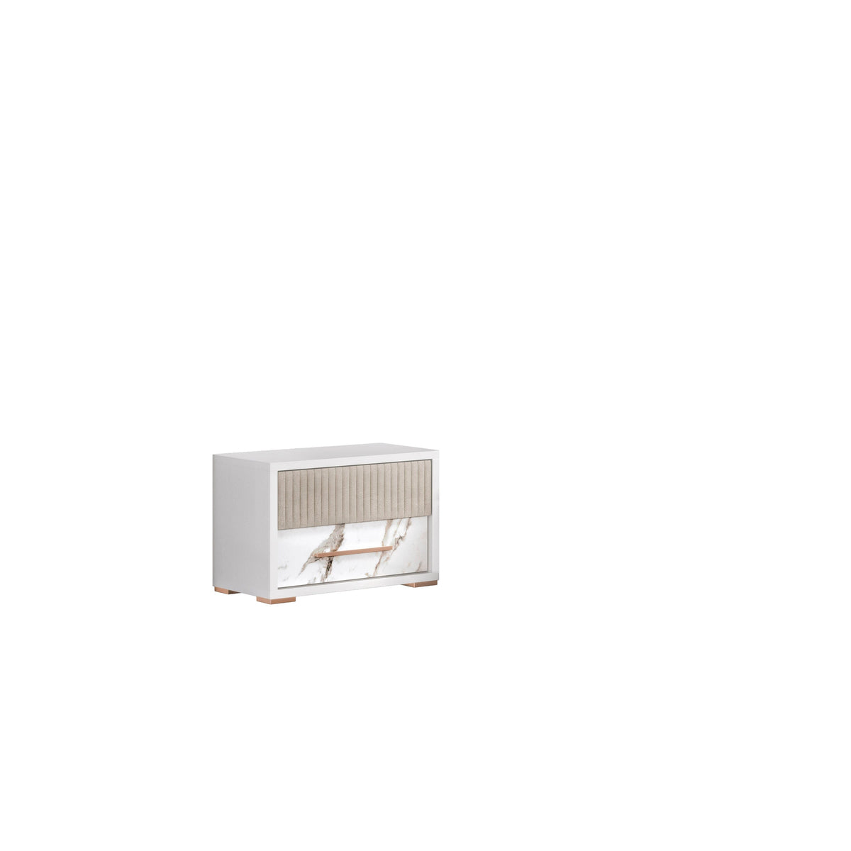 Cruz Italian Bedroom Collection — LED Velvet Headboard