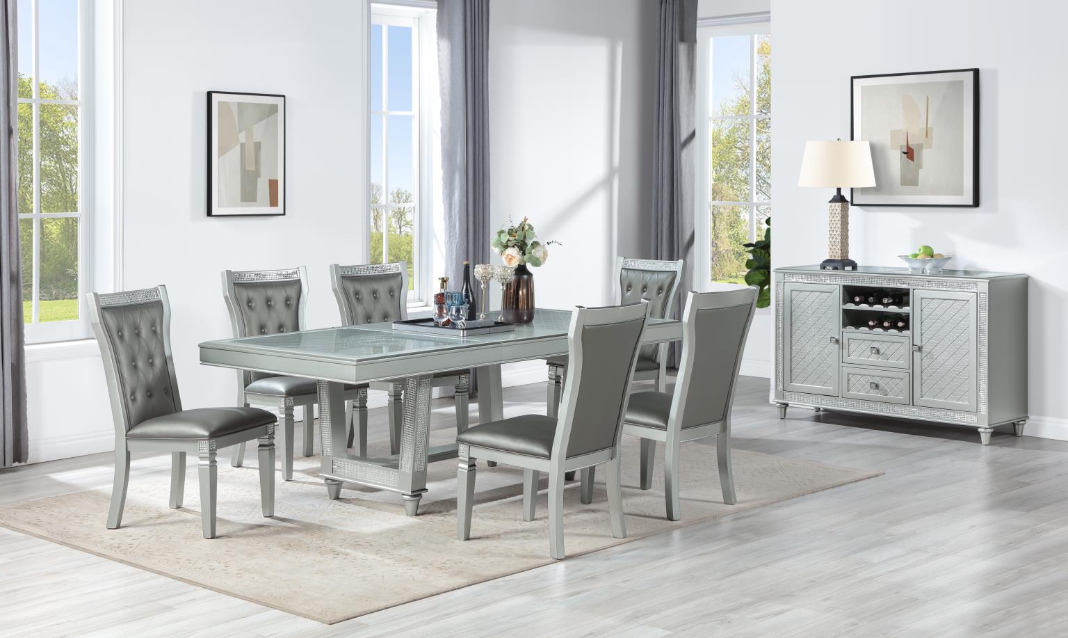 Catherine Dining Table & 4 Side Chairs