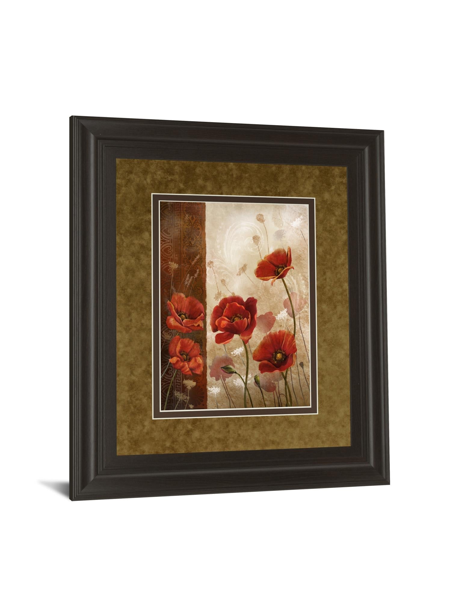 Wild Poppies I By Conrad Knutsen 34X40 Framed Print