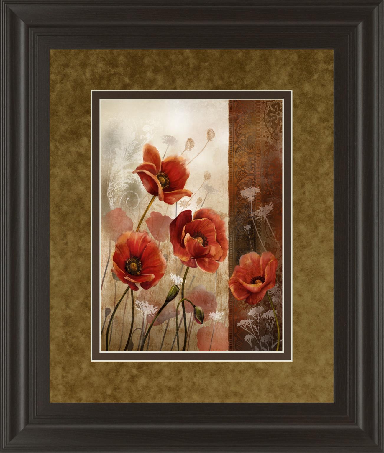 Wild Poppies Ii By Conrad Knutsen 34X40 Framed Print
