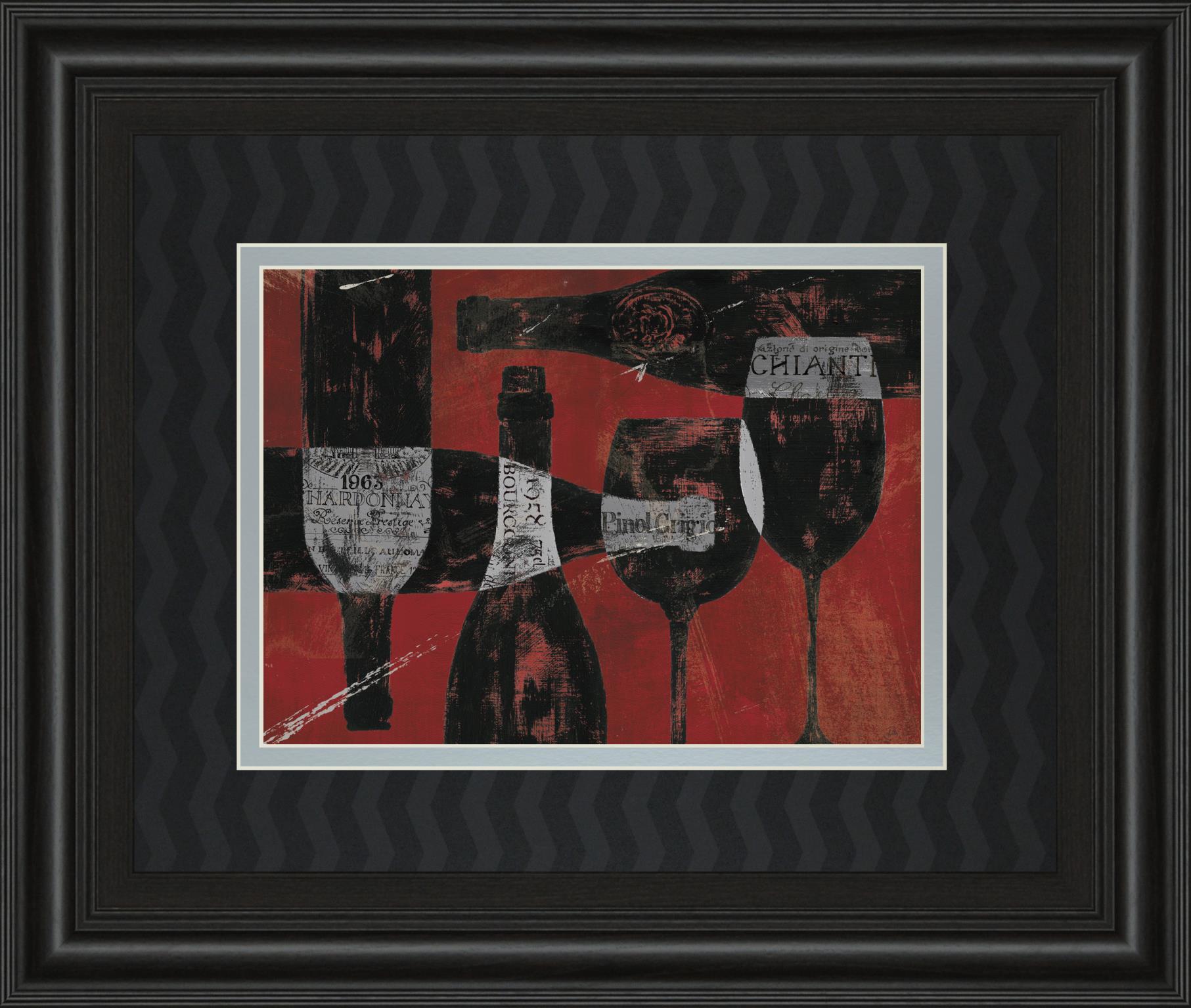 Wine Selection Iii By Daphane Brissonet 34X40 Framed Print