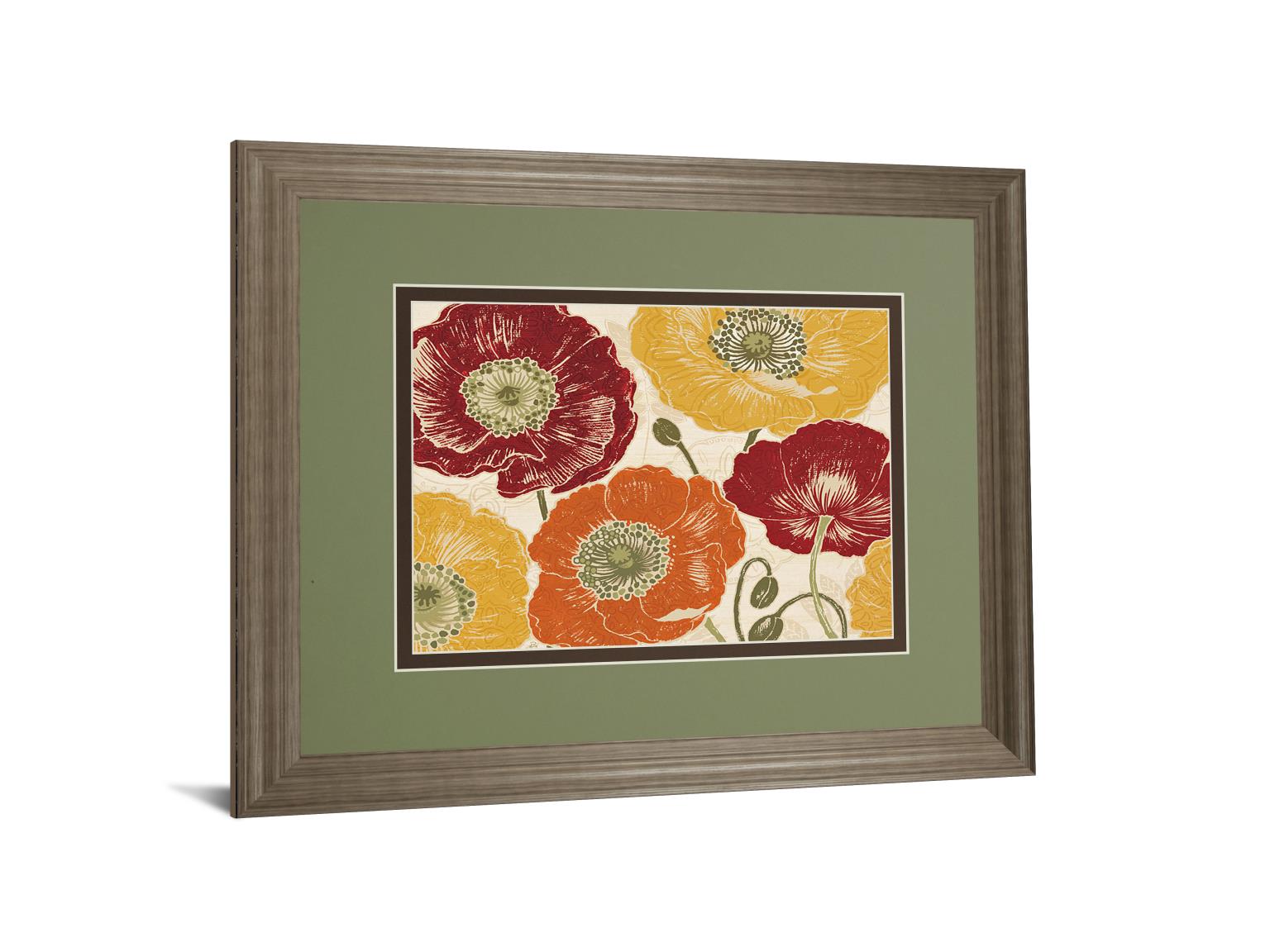 A Poppy'S Touch I Spice By Daphne Brissonnet 34X40 Framed Print