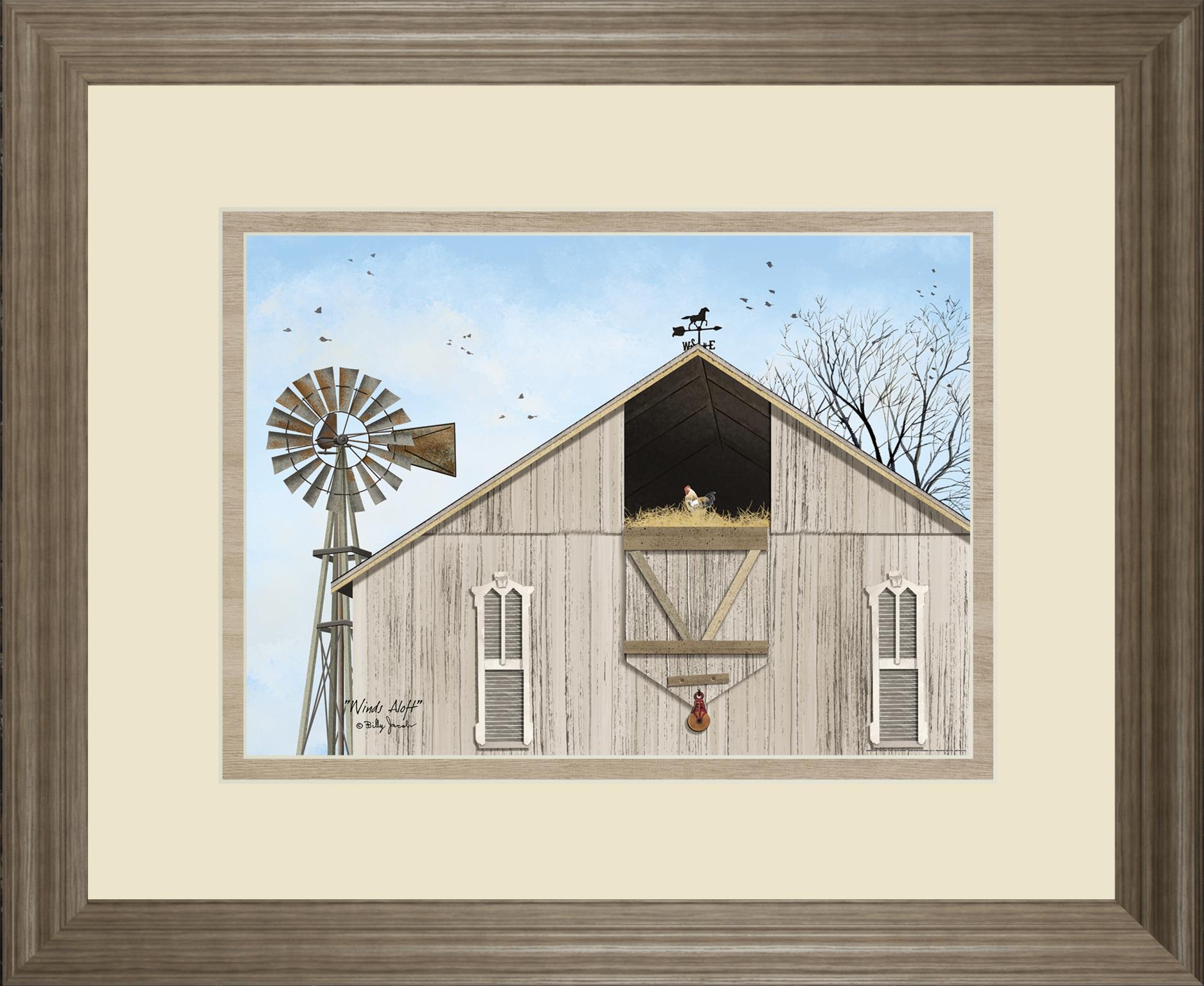 Winds Aloft By Billy Jacobs 34X40 Framed Print