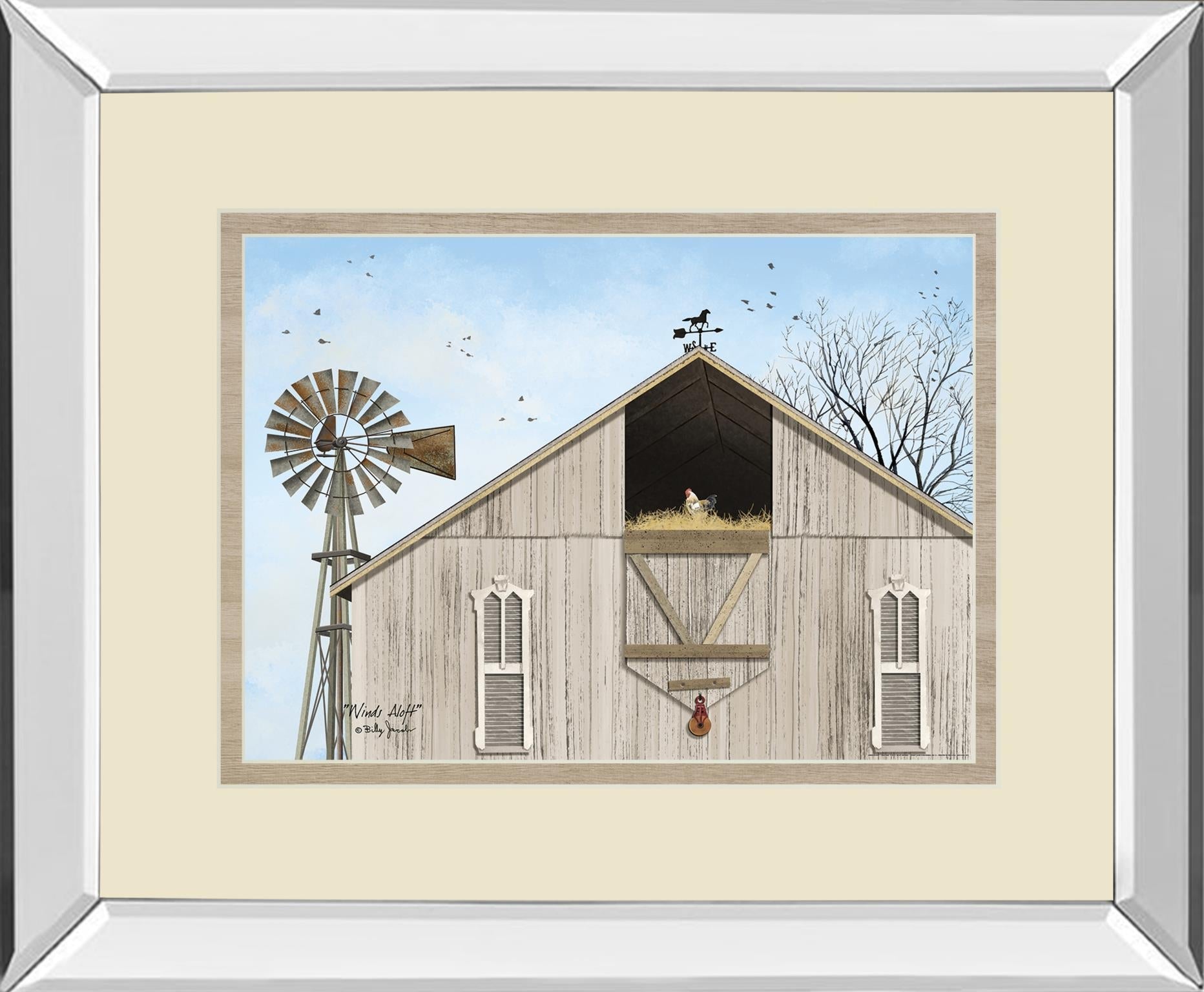 Winds Aloft By Billy Jacobs 34X40 Mirror Frame Print