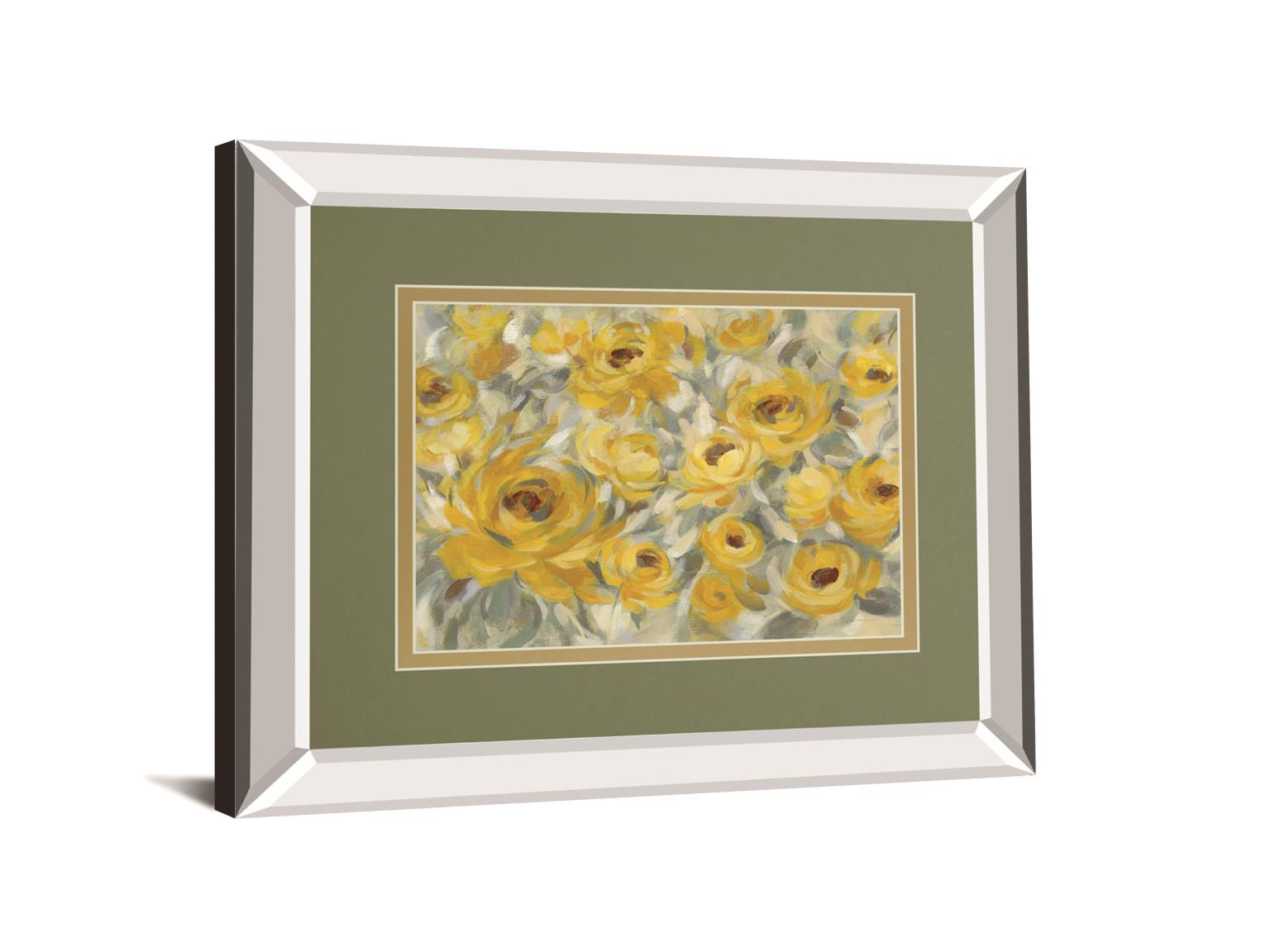 Yellow Roses By Silvia Vassileva 34X40 Mirror Frame Print