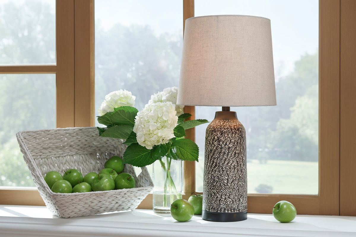 Lanson Antique Bronze Table Lamp Set of 2