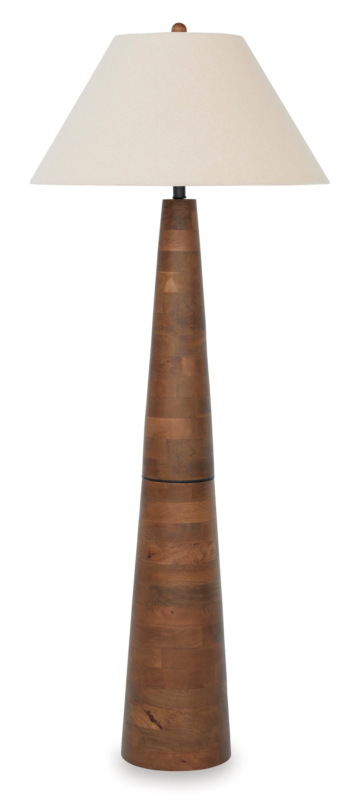 Danset Honey Brown Wood Floor Lamp