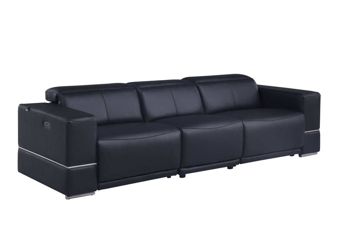 Franco Italian Leather Power Reclining Sofa set— Wireless Charging