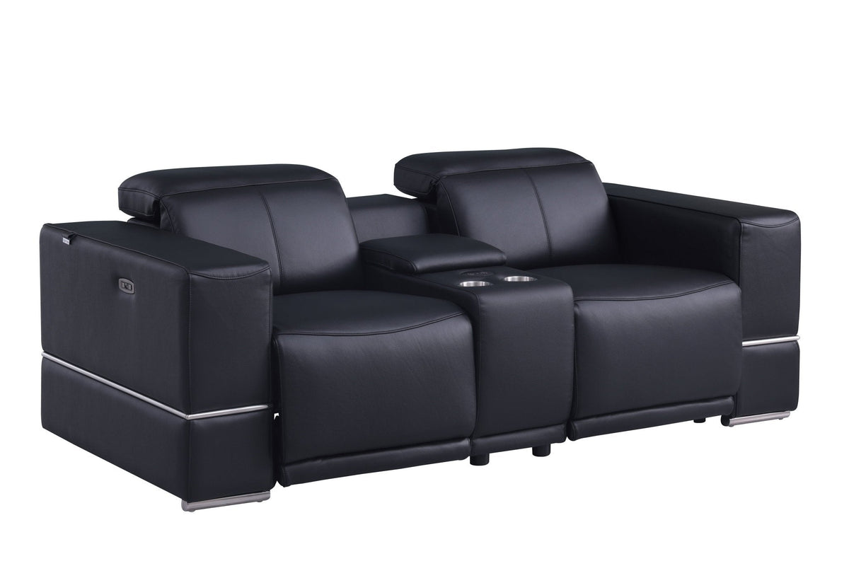 Franco Italian Leather Power Reclining Sofa set— Wireless Charging