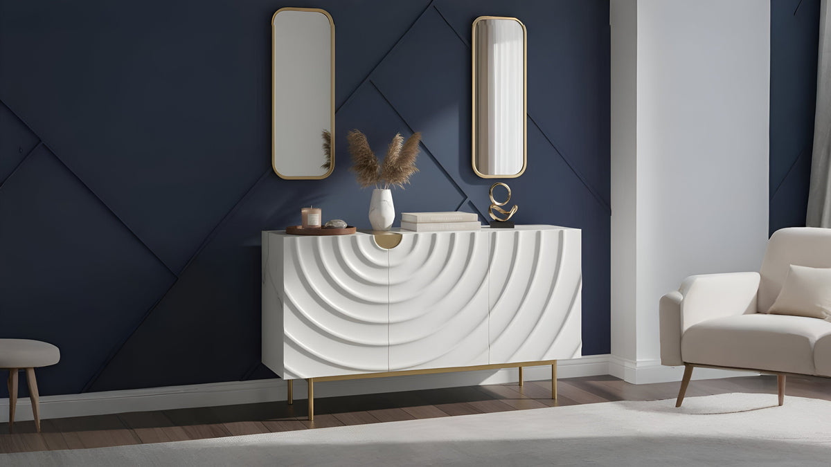 Onda Modern Sideboard — Push-to-Open Doors