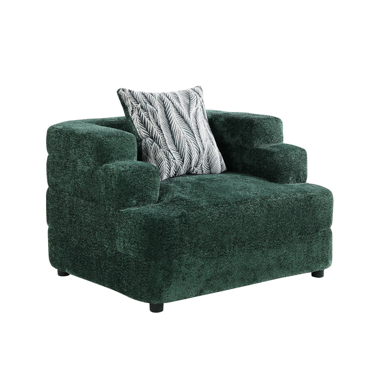 Stepso Green Boucle Sofa & Loveseat Set