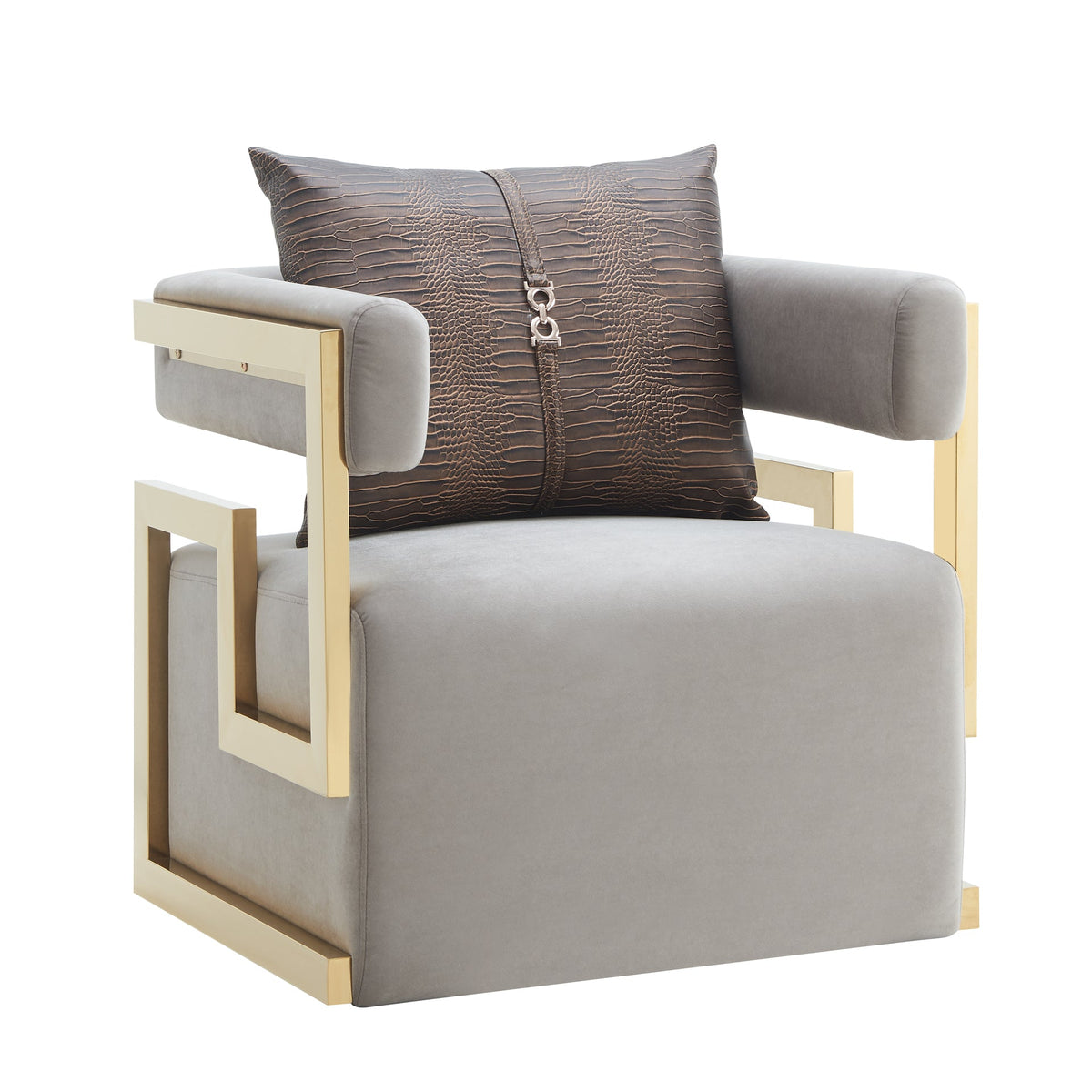 Juliet Taupe Sofa & Loveseat Set — Accent Pillows Included