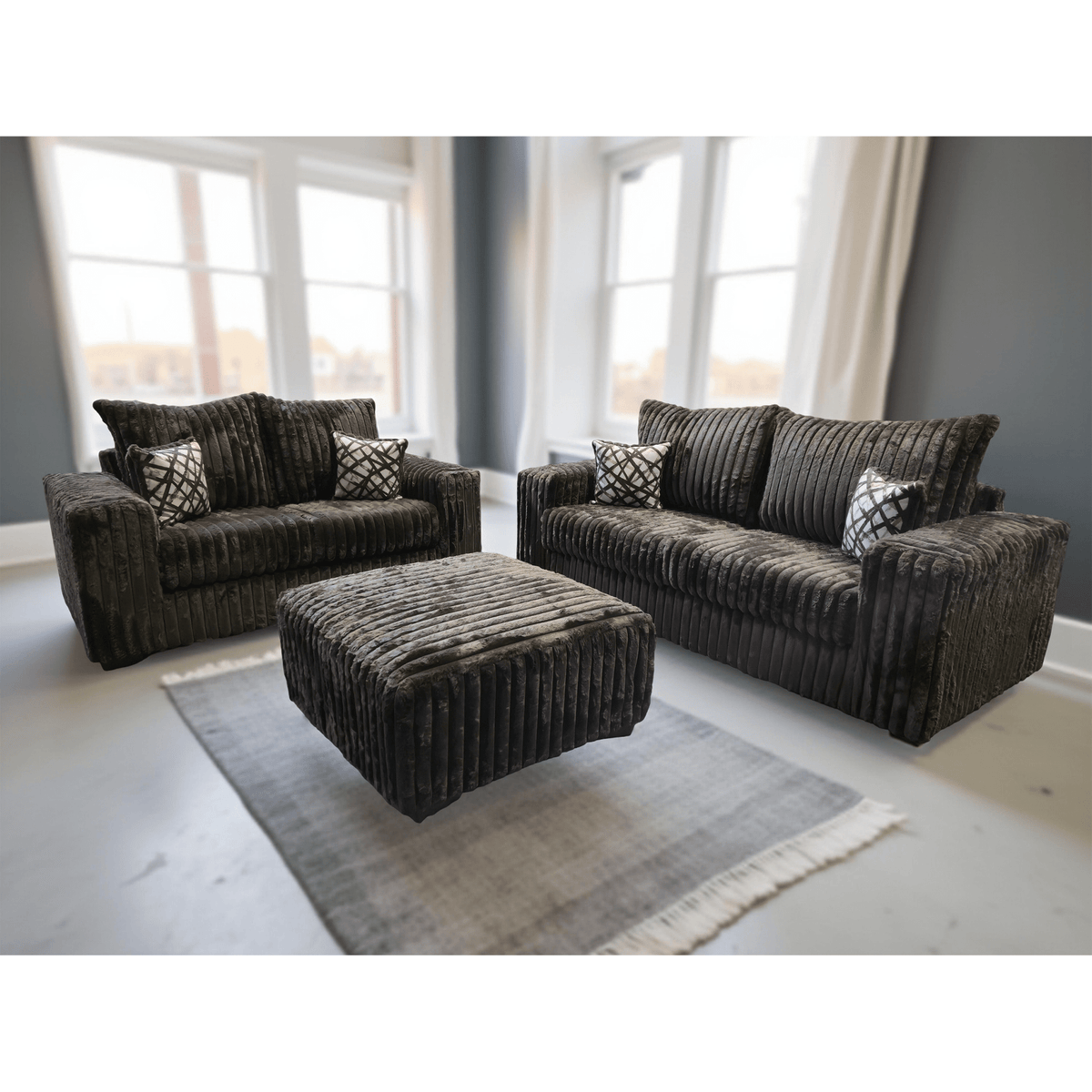 Texan Oversize Corduroy Accent Chair
