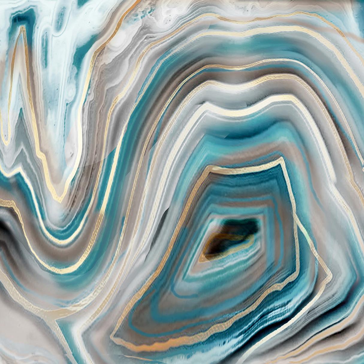 Temp Glass W/Foil - Abstract Quartz 2 Tempered Glass