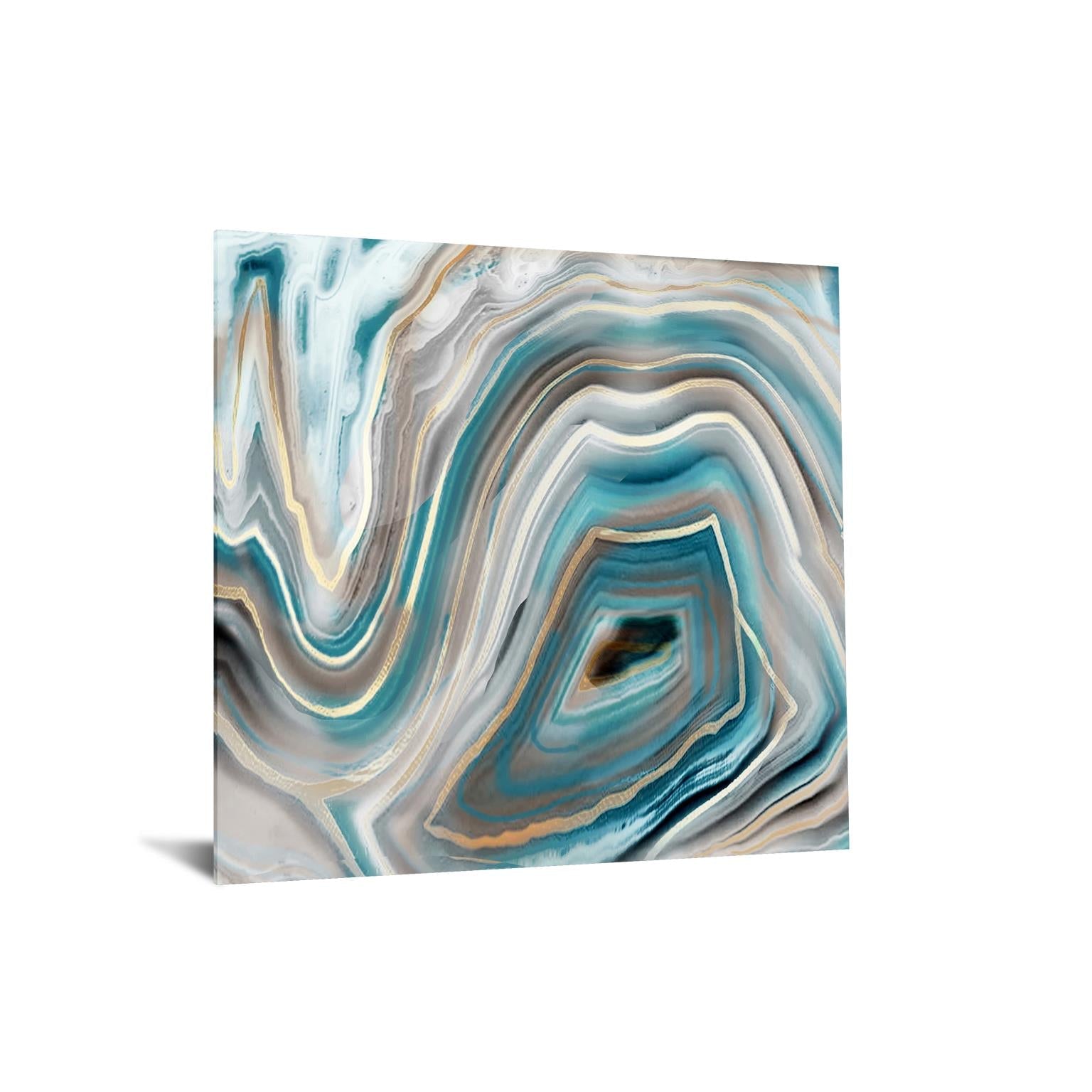 Temp Glass W/Foil - Abstract Quartz 2 Tempered Glass
