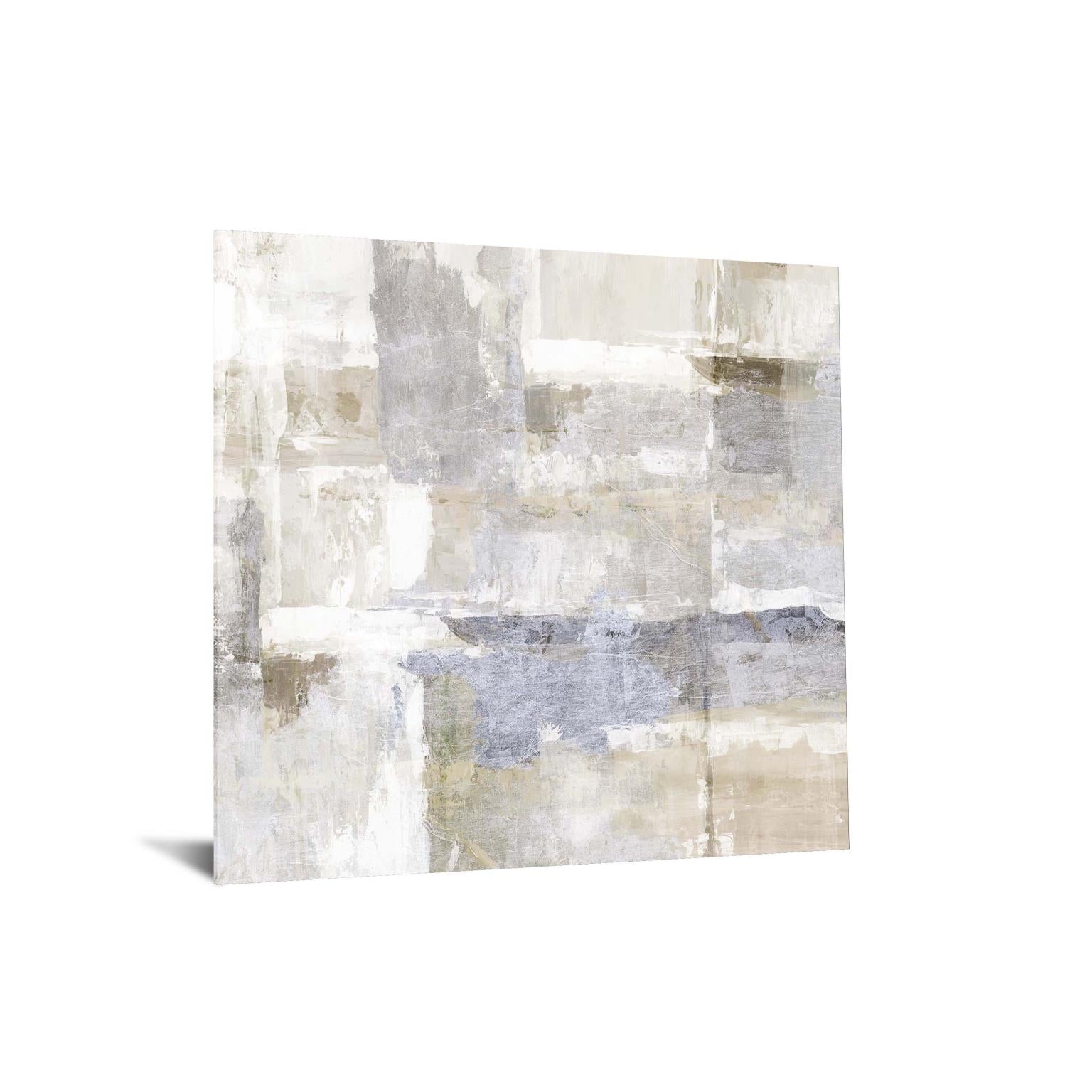 Temp Glass W/Foil - White Abstract 2 Tempered Glass