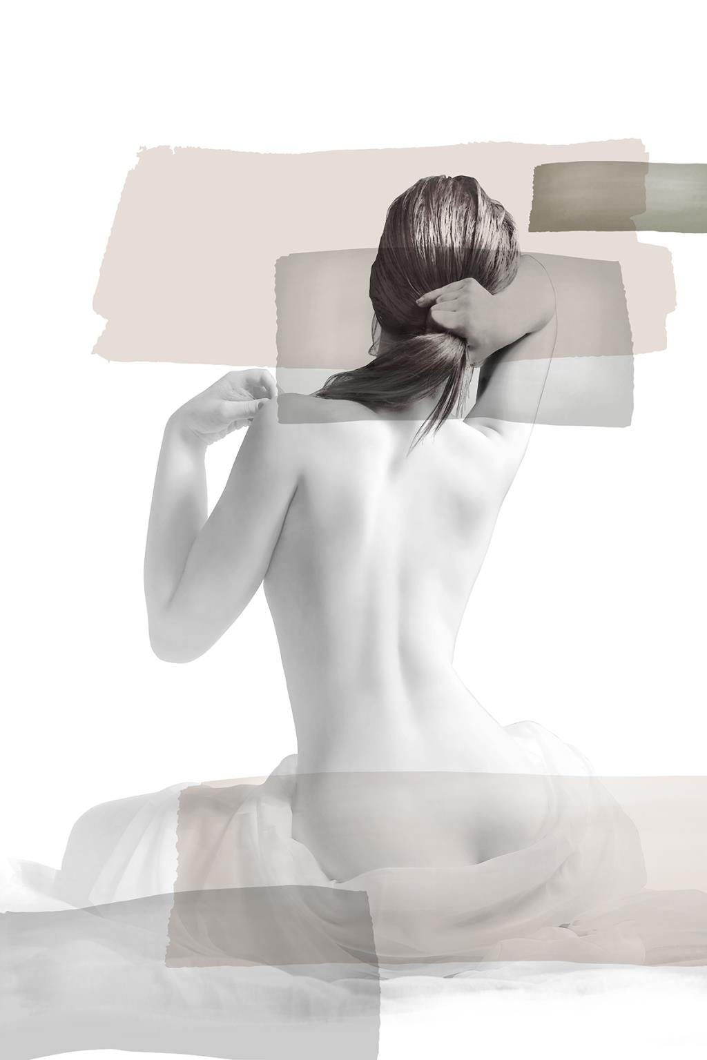 Temp Glass W/Foil - Abstract Woman Back Tempered Glass