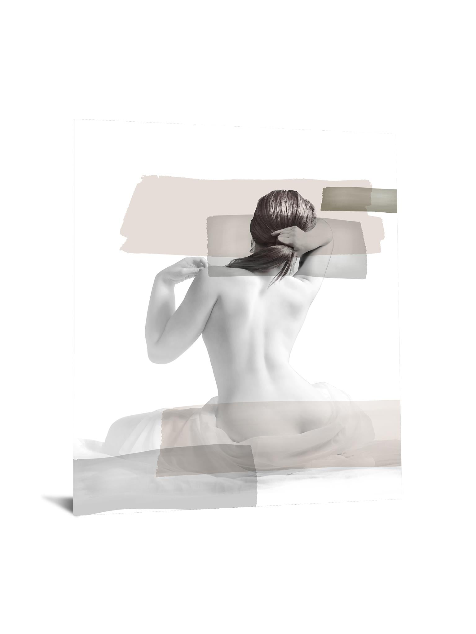 Temp Glass W/Foil - Abstract Woman Back Tempered Glass