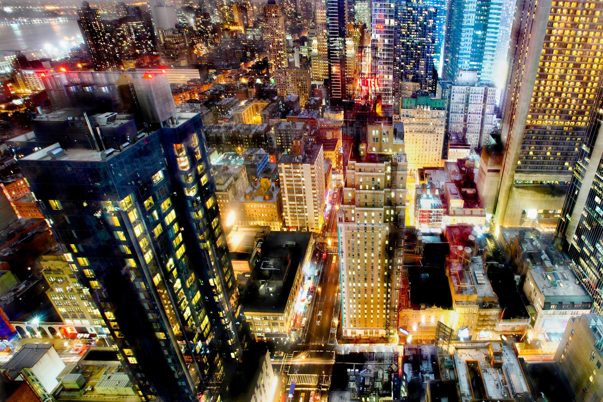 Temp Glass W/Foil - City Scape Tempered Glass