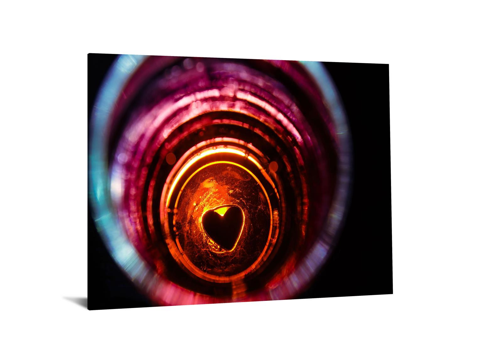 Temp Glass W/Foil - Glass Heart Tempered Glass