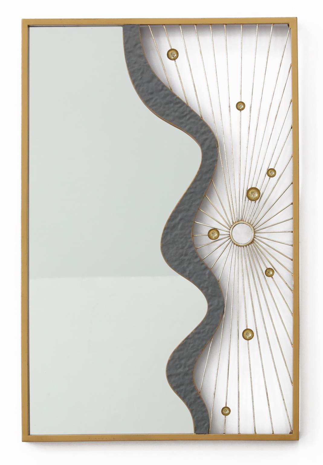 Metal Wall Mirror Mixed Media