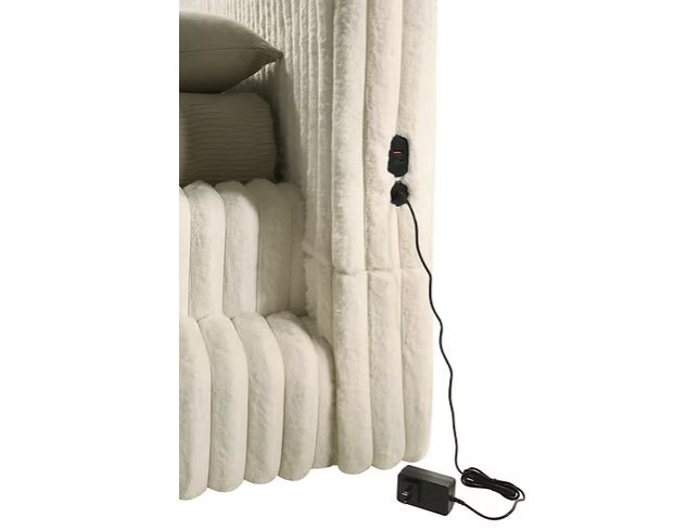Micah Corduroy Bedroom Set — Glass-Top Storage Pieces