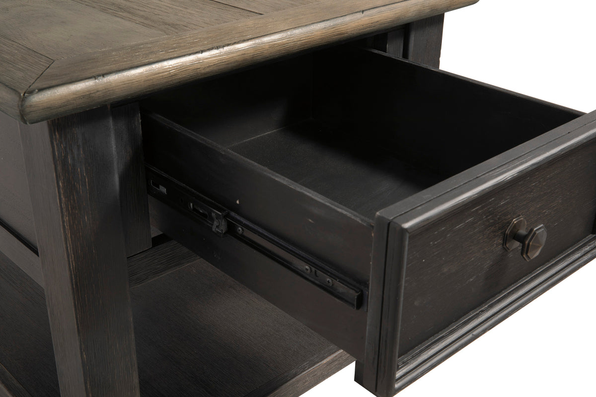 Tyler Creek Lift-Top Cocktail Table — Storage Drawers