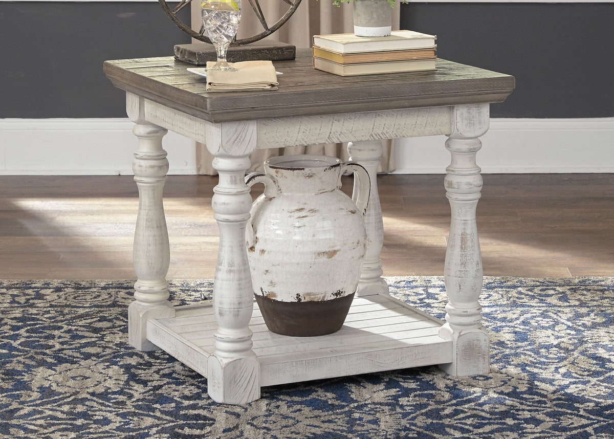Havalance Gray & White Cocktail Table