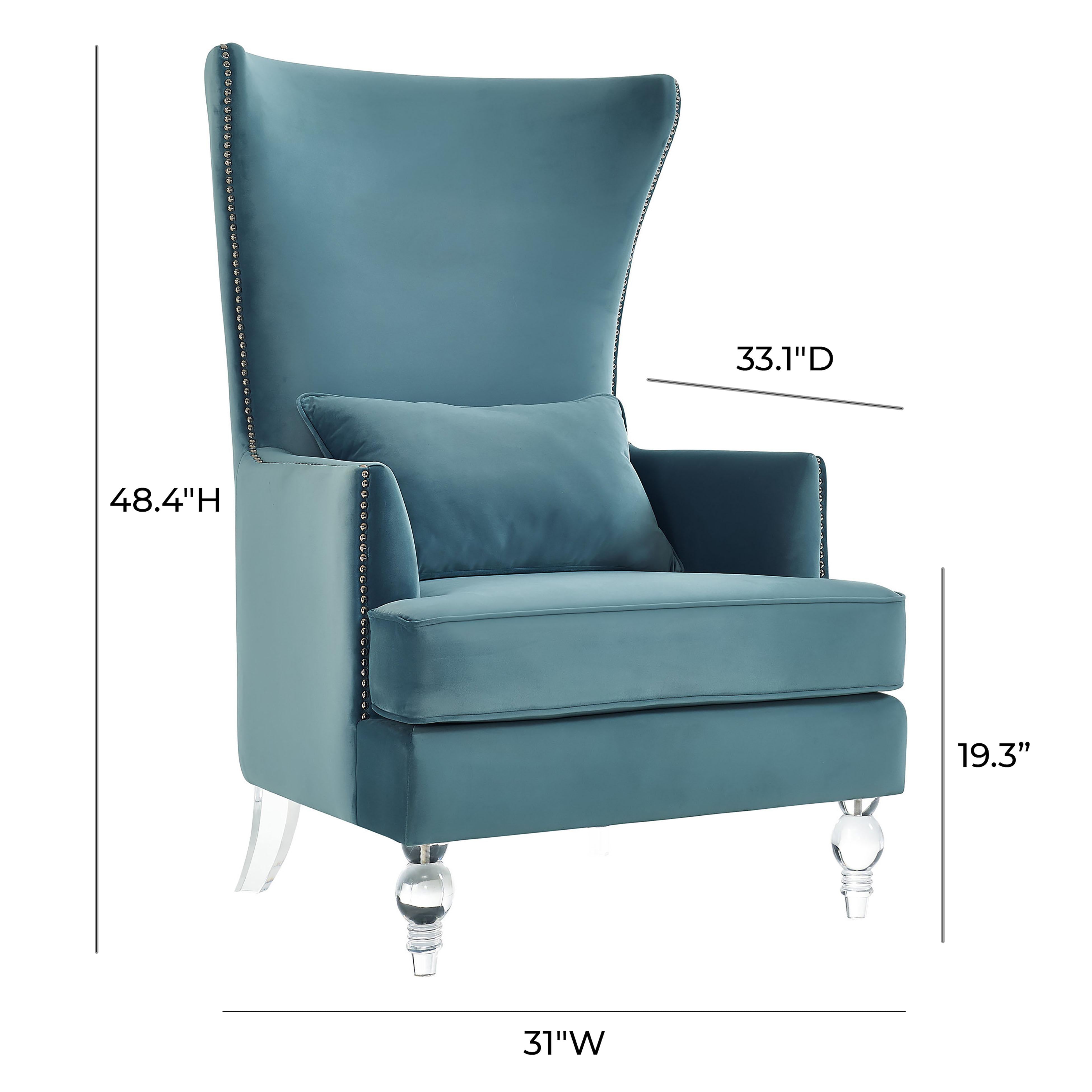 Bristol Sea Blue Tall Chair