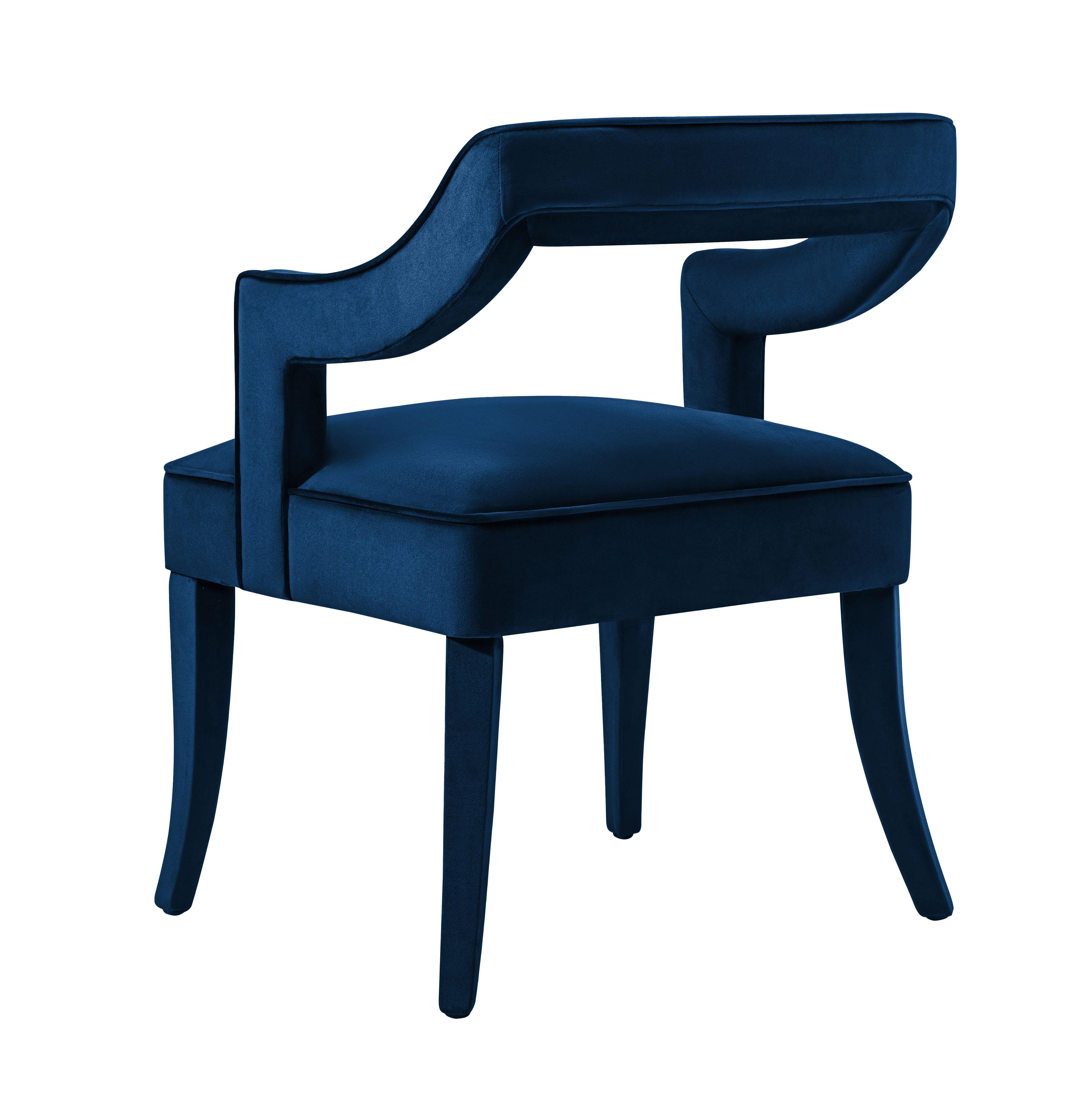 Tiffany Navy Velvet Chair - UK