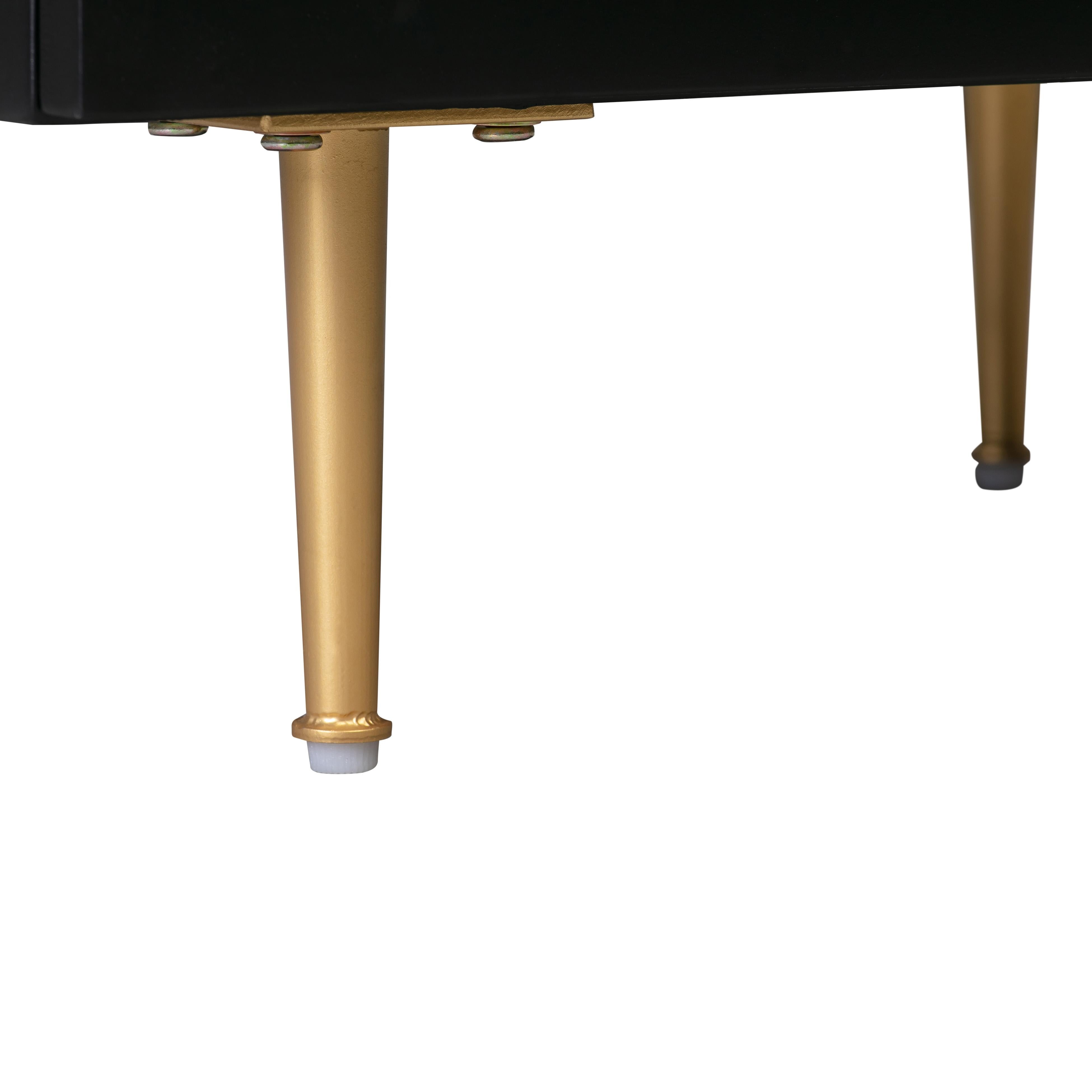 Trident Black 6 Drawer Dresser - UK