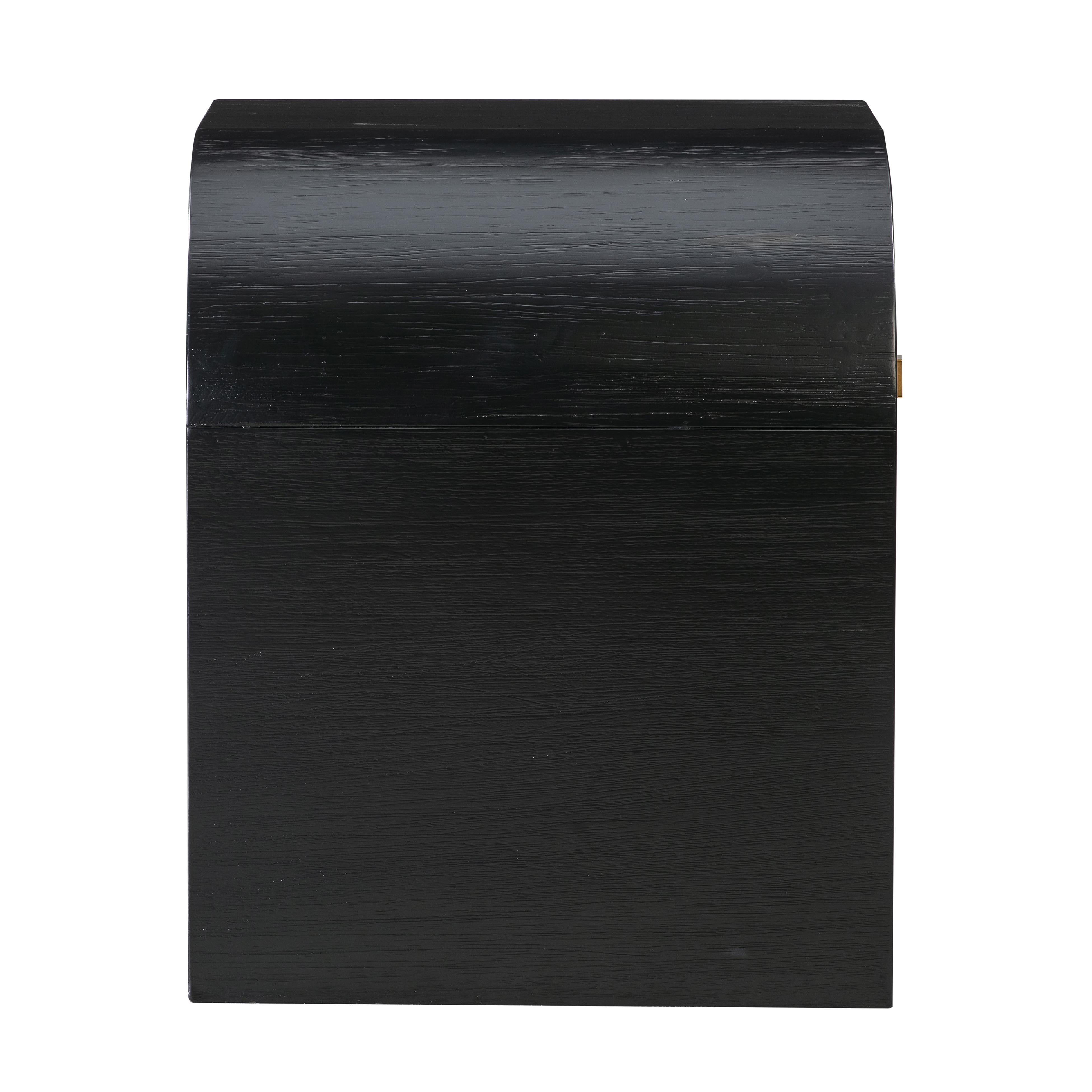 Hump Black Nightstand - UK