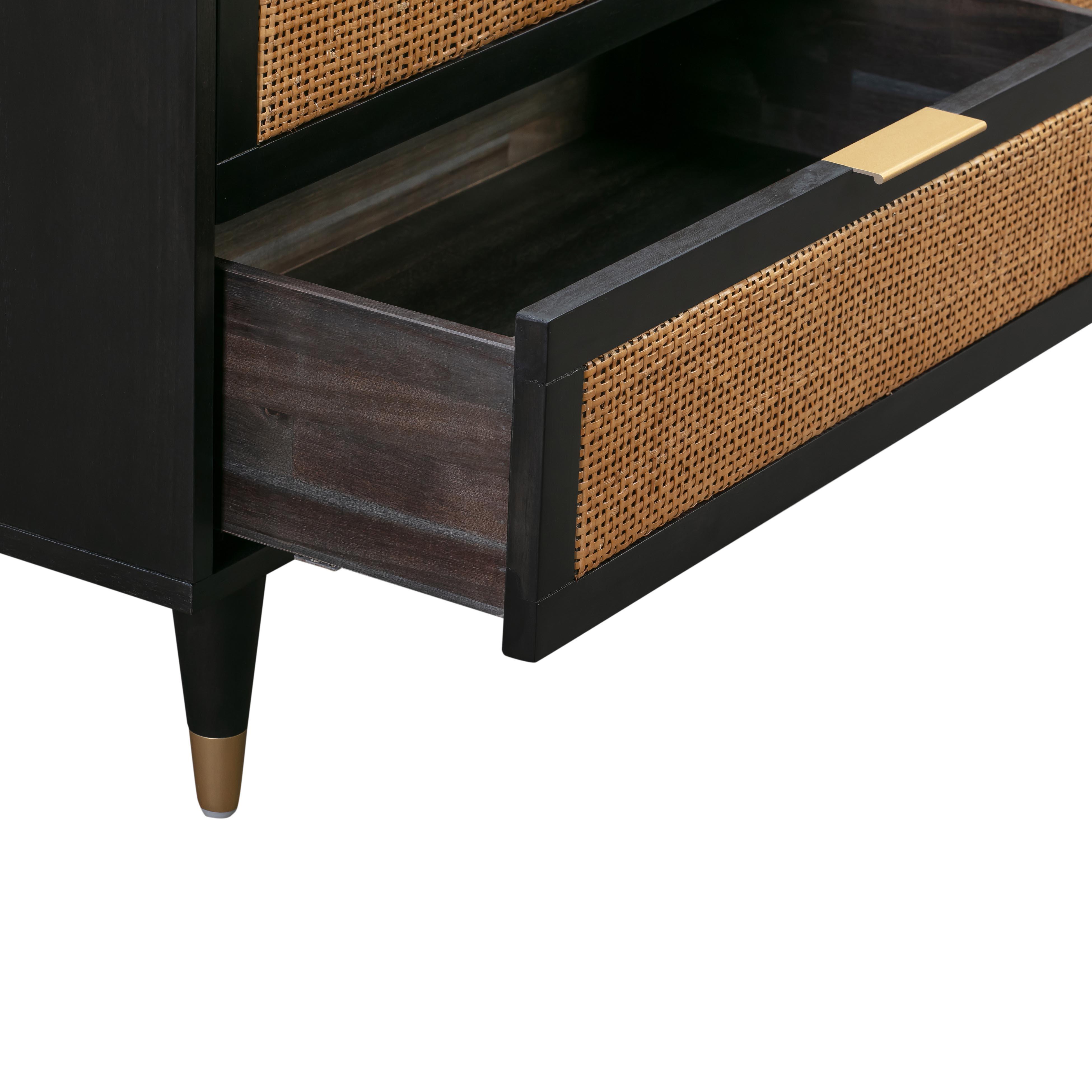 Sierra Noir 6 Drawer Dresser - UK