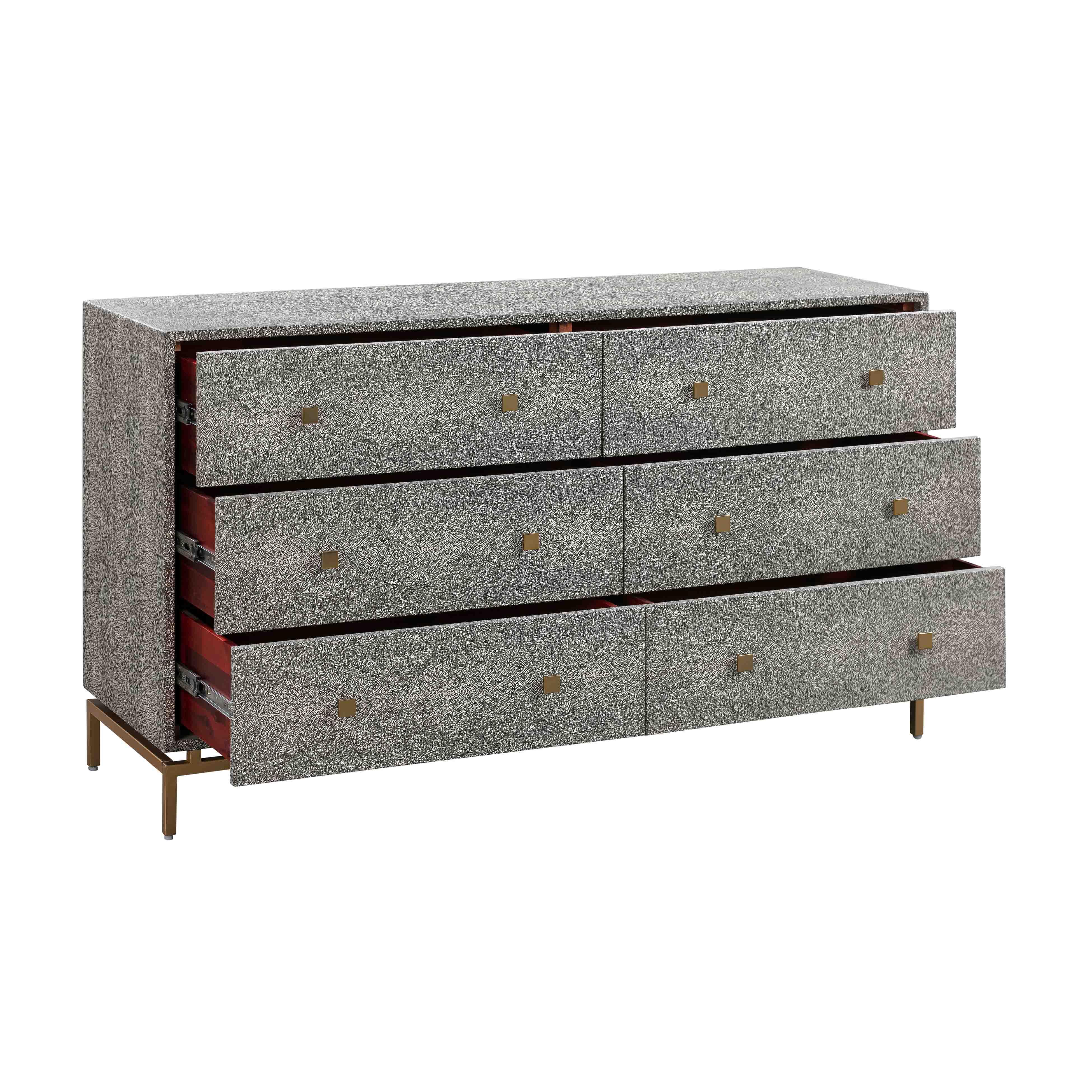 Pesce Shagreen 6 Drawer Dresser - UK