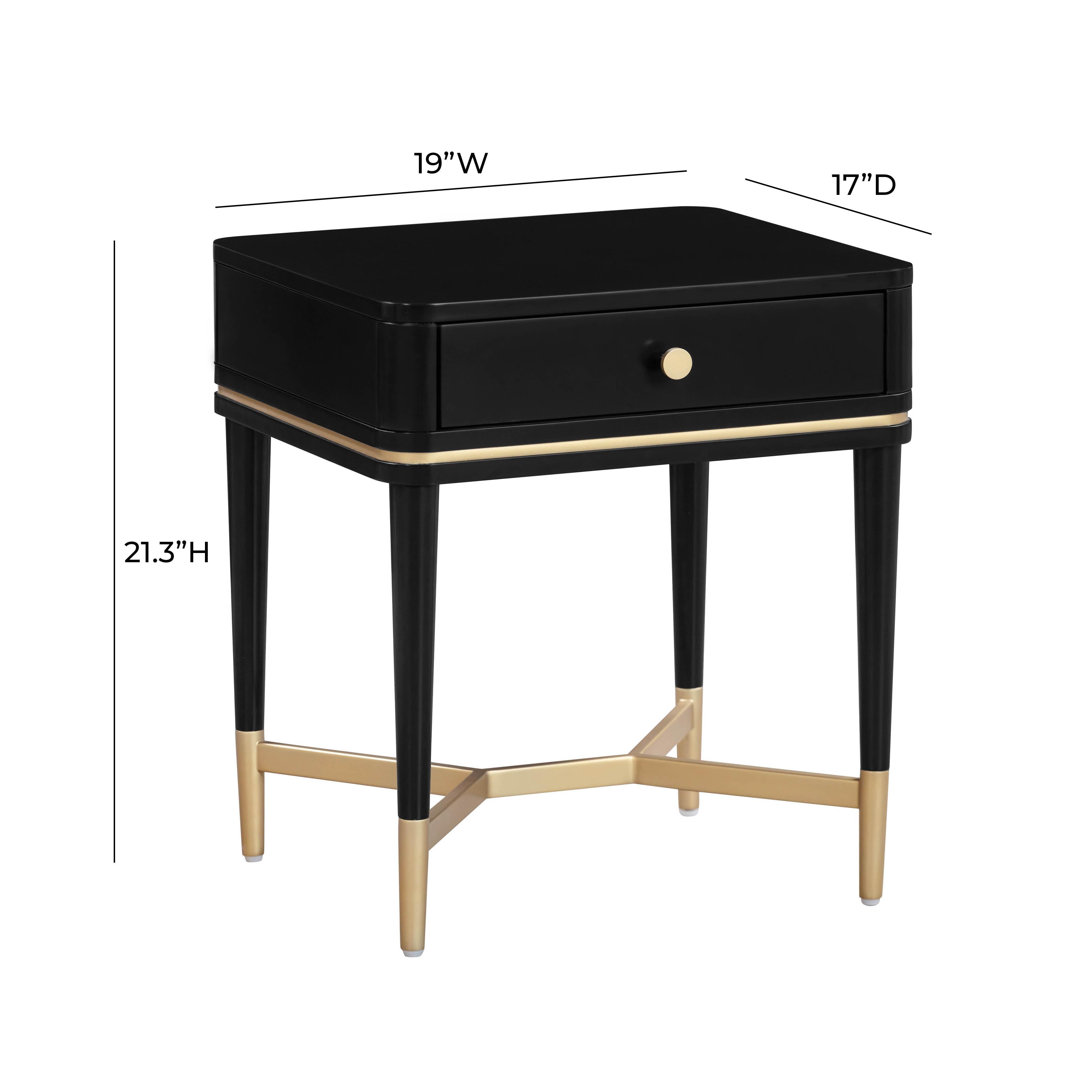 Julieta Black Nightstand - UK