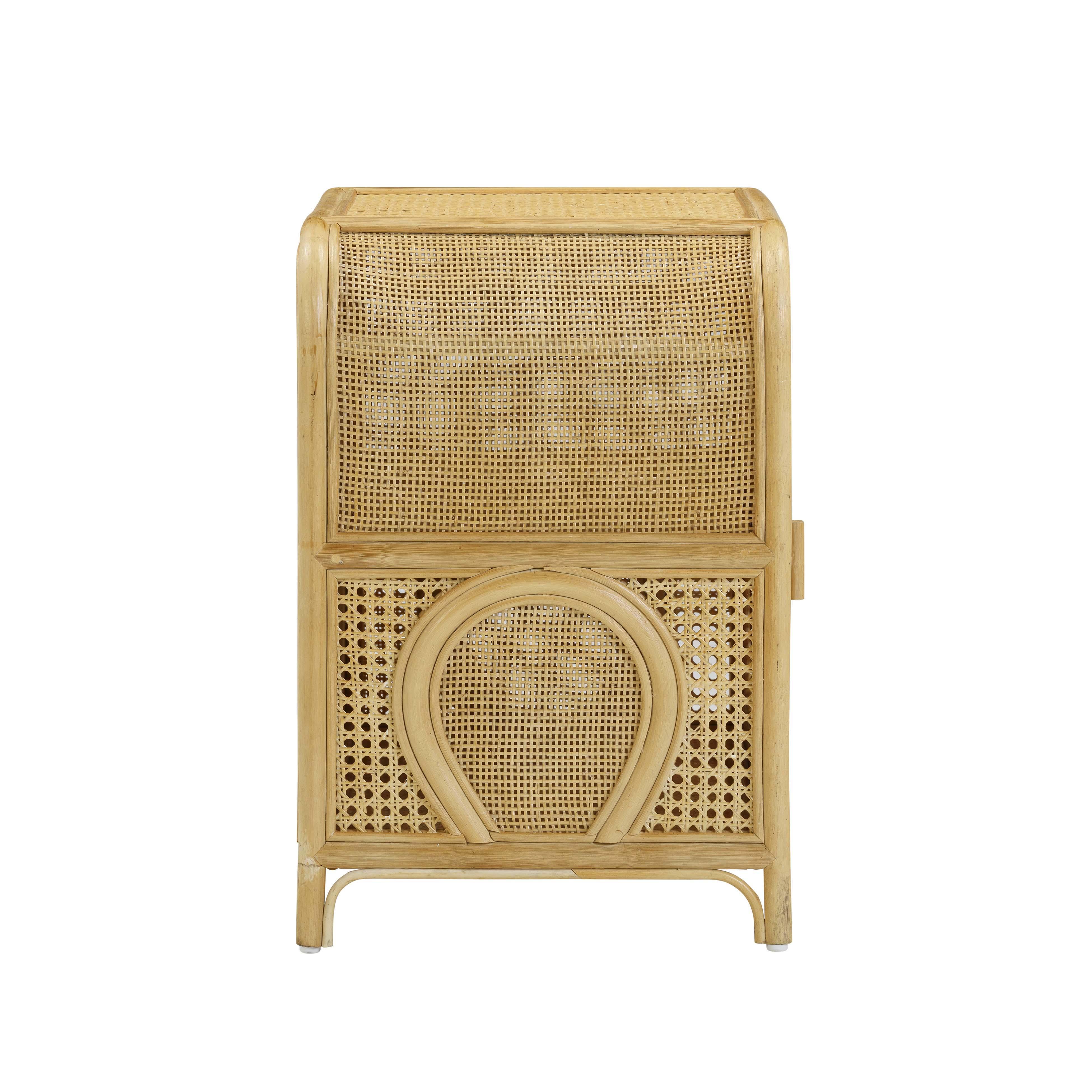 Tina Natural Rattan Nightstand