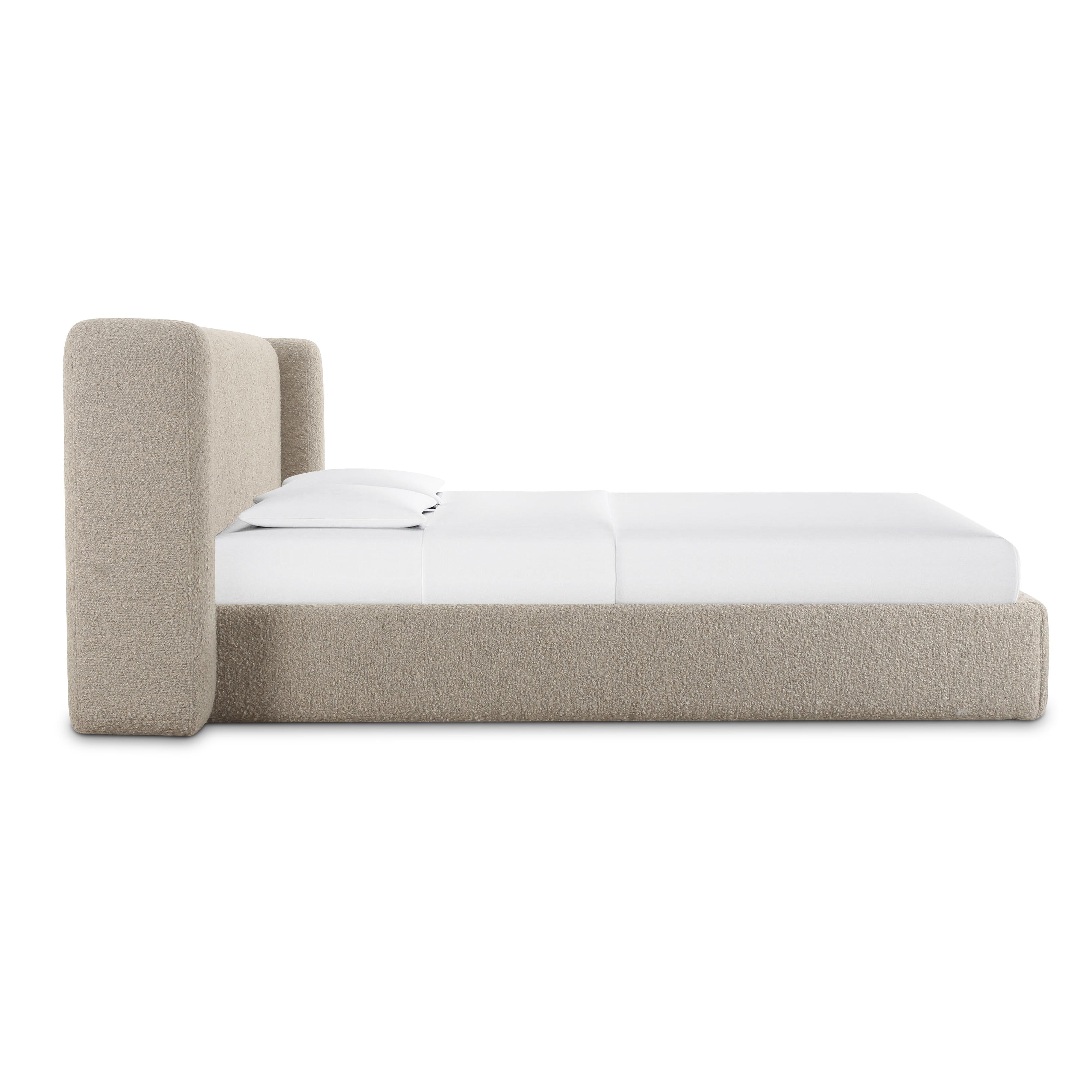 Babette Tan Boucle Queen Bed