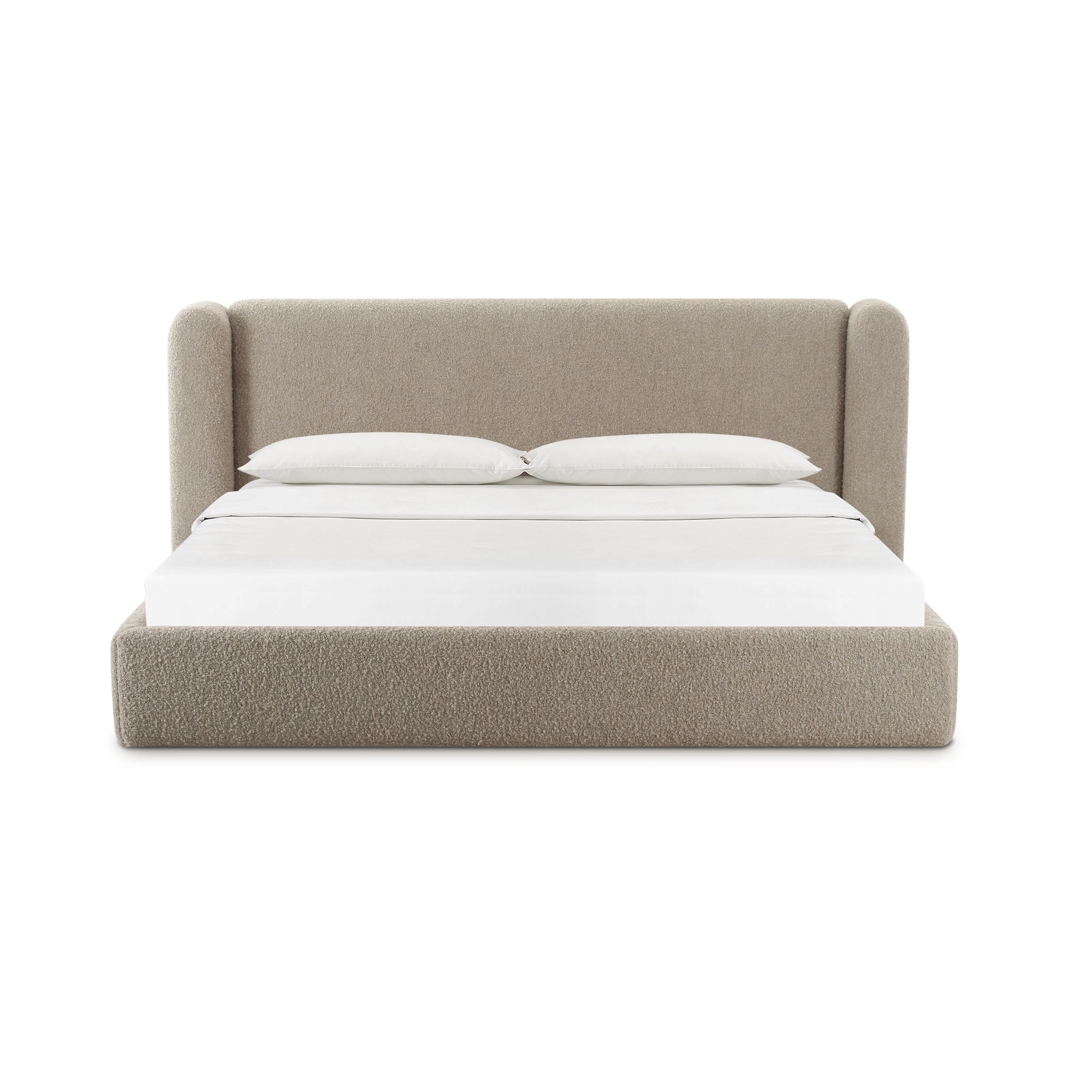 Babette Tan Boucle King Bed